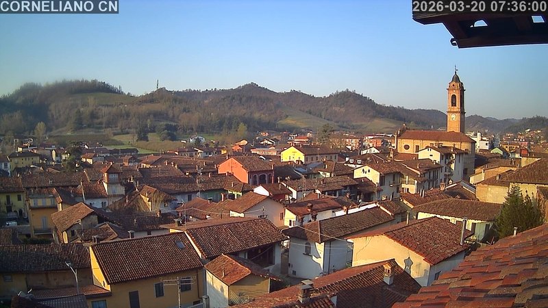 immagine della webcam nei dintorni di Fossano: webcam Corneliano d'Alba