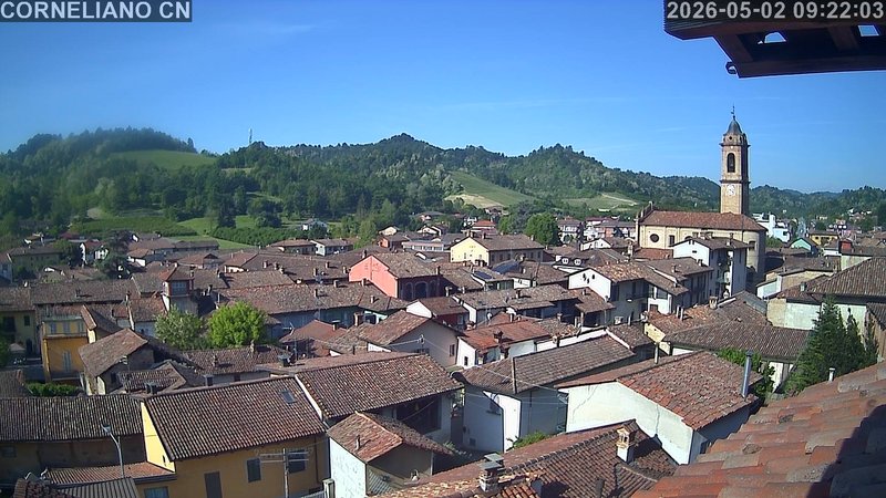 immagine della webcam nei dintorni di Bosia: webcam Corneliano d'Alba