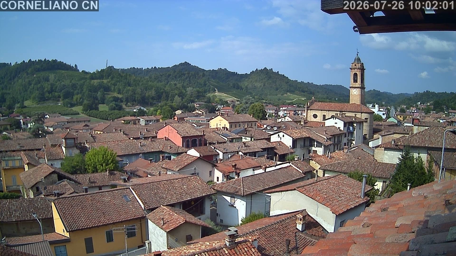 immagine della webcam nei dintorni di Bene Vagienna: webcam Corneliano d'Alba