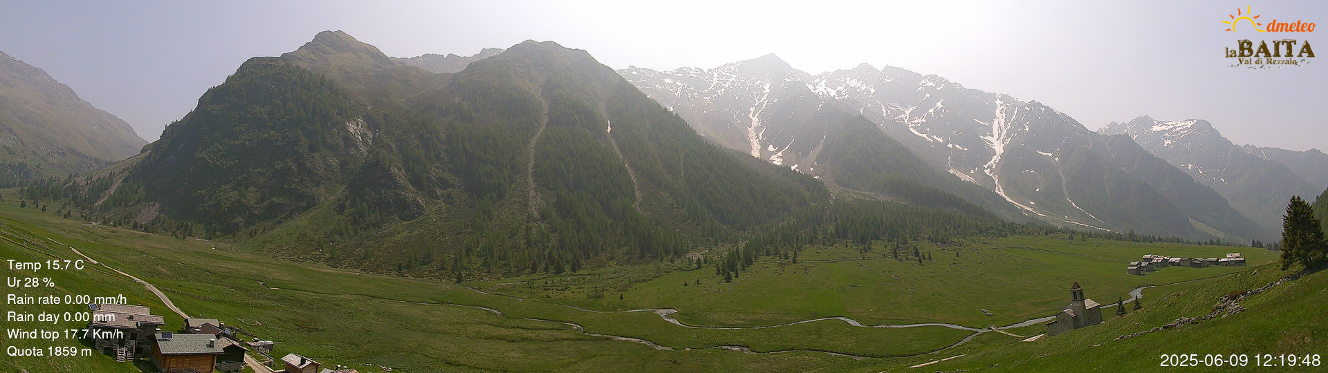 Preview delle webcam di Val di Rezzalo 1860m