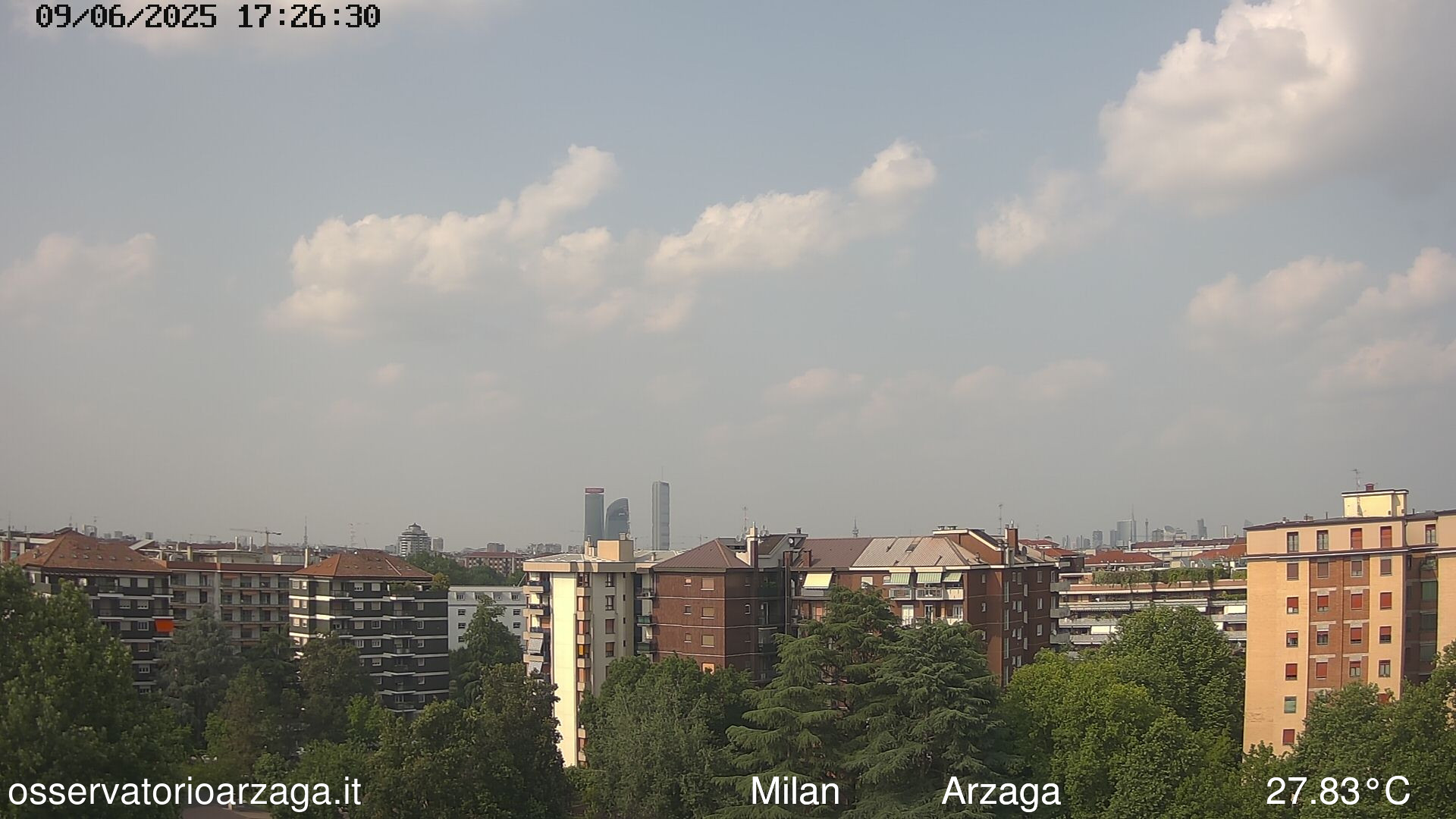 immagine della webcam nei dintorni di Graffignana: webcam Milano Arzaga