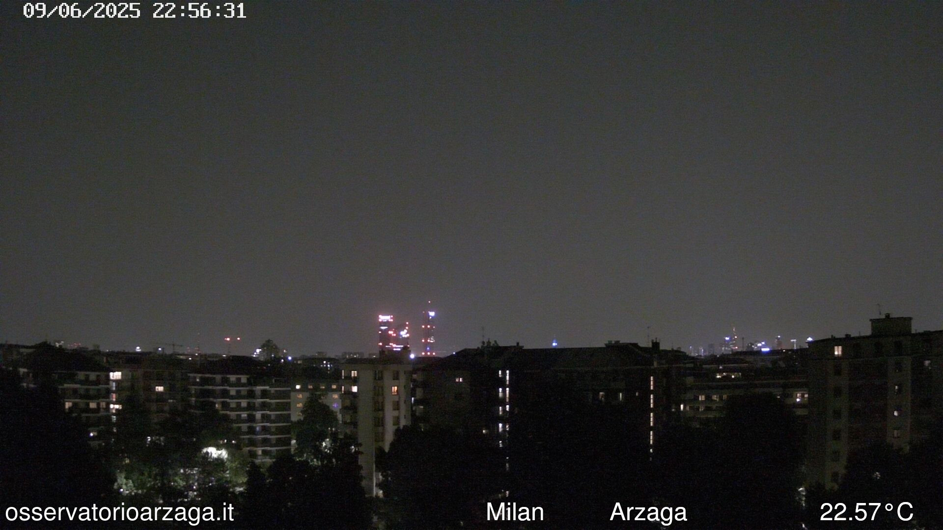 immagine della webcam nei dintorni di Sordio: webcam Milano Arzaga