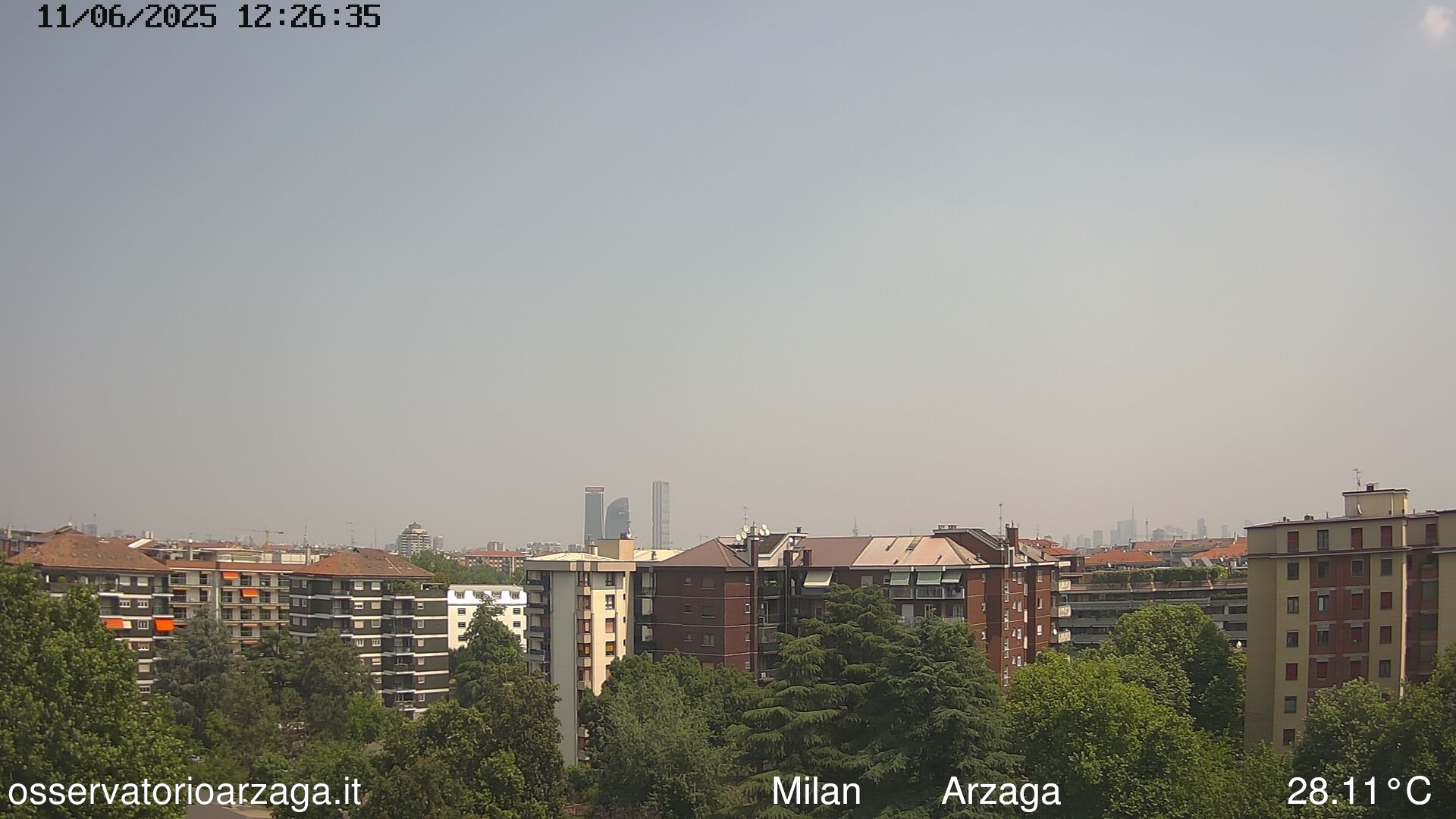 immagine della webcam nei dintorni di Milano Bruzzano: webcam Milano Arzaga