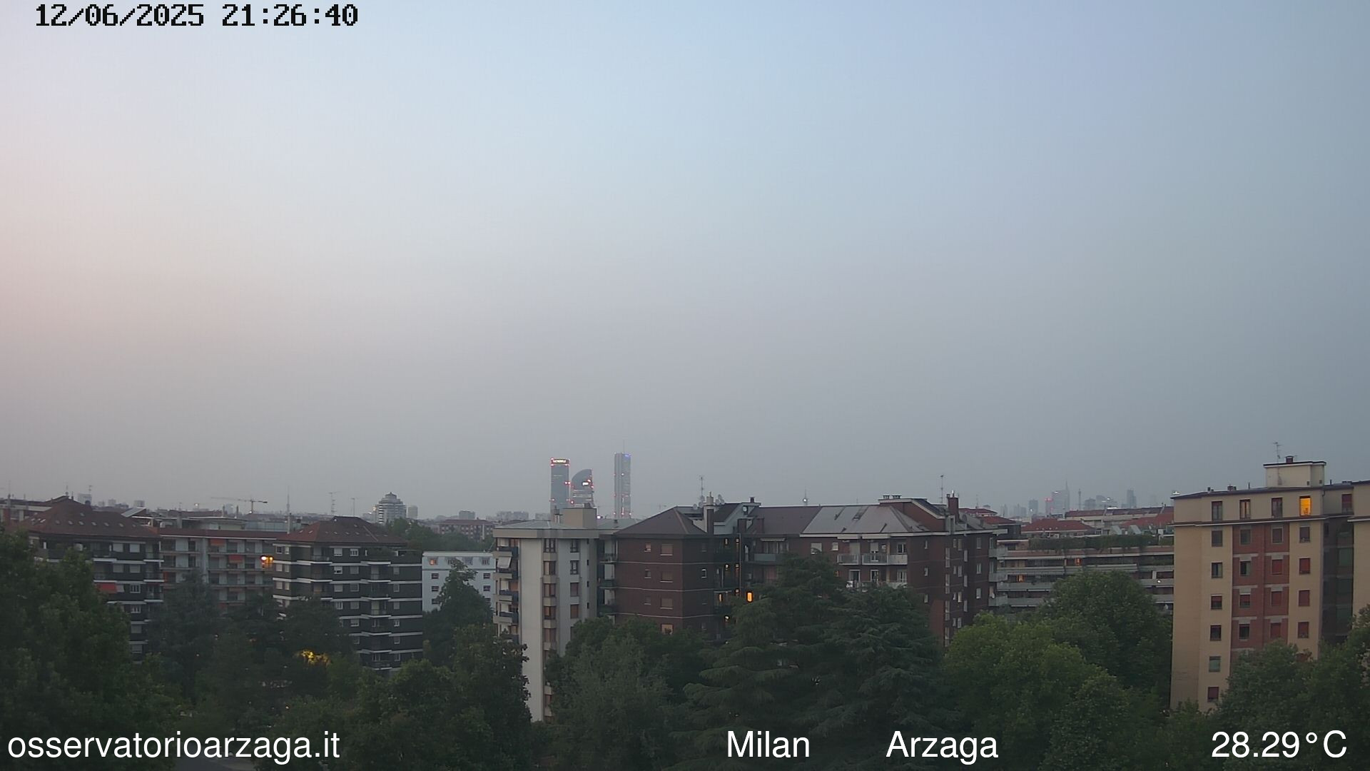 immagine della webcam nei dintorni di Graffignana: webcam Milano Arzaga