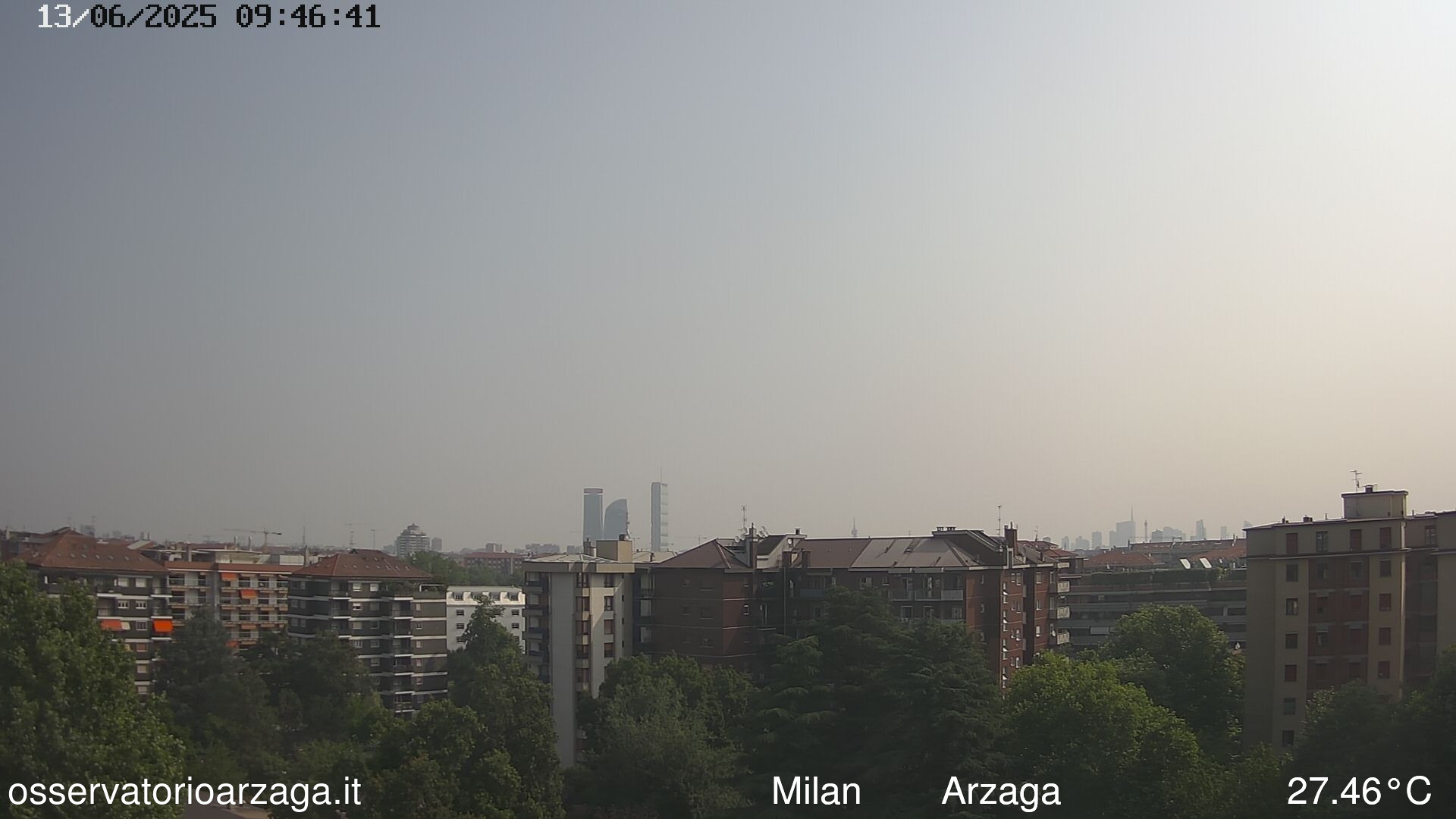 immagine della webcam nei dintorni di Garbagnate Milanese: webcam Milano Arzaga