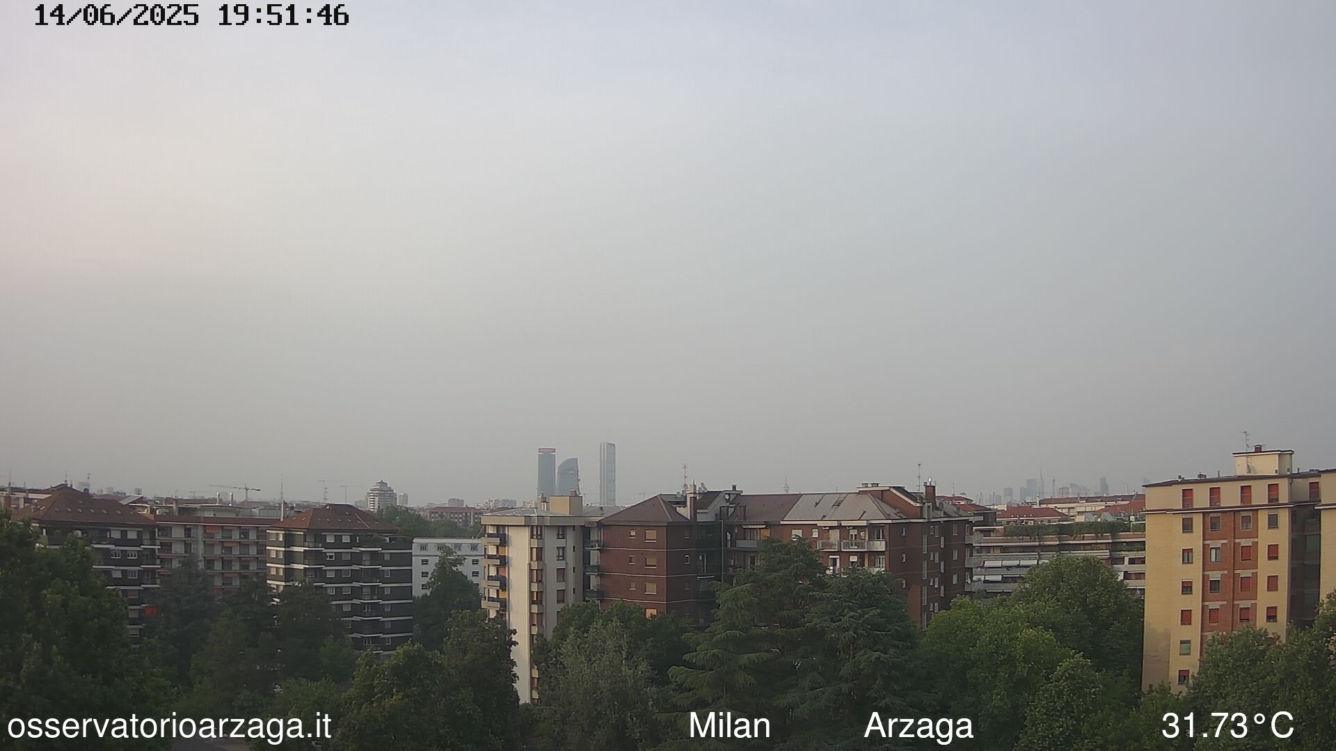 immagine della webcam nei dintorni di Milano Lampugnano: webcam Milano Arzaga