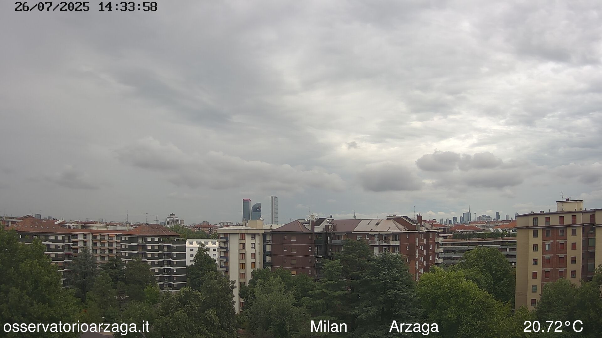 immagine della webcam nei dintorni di Milano: webcam Milano Arzaga