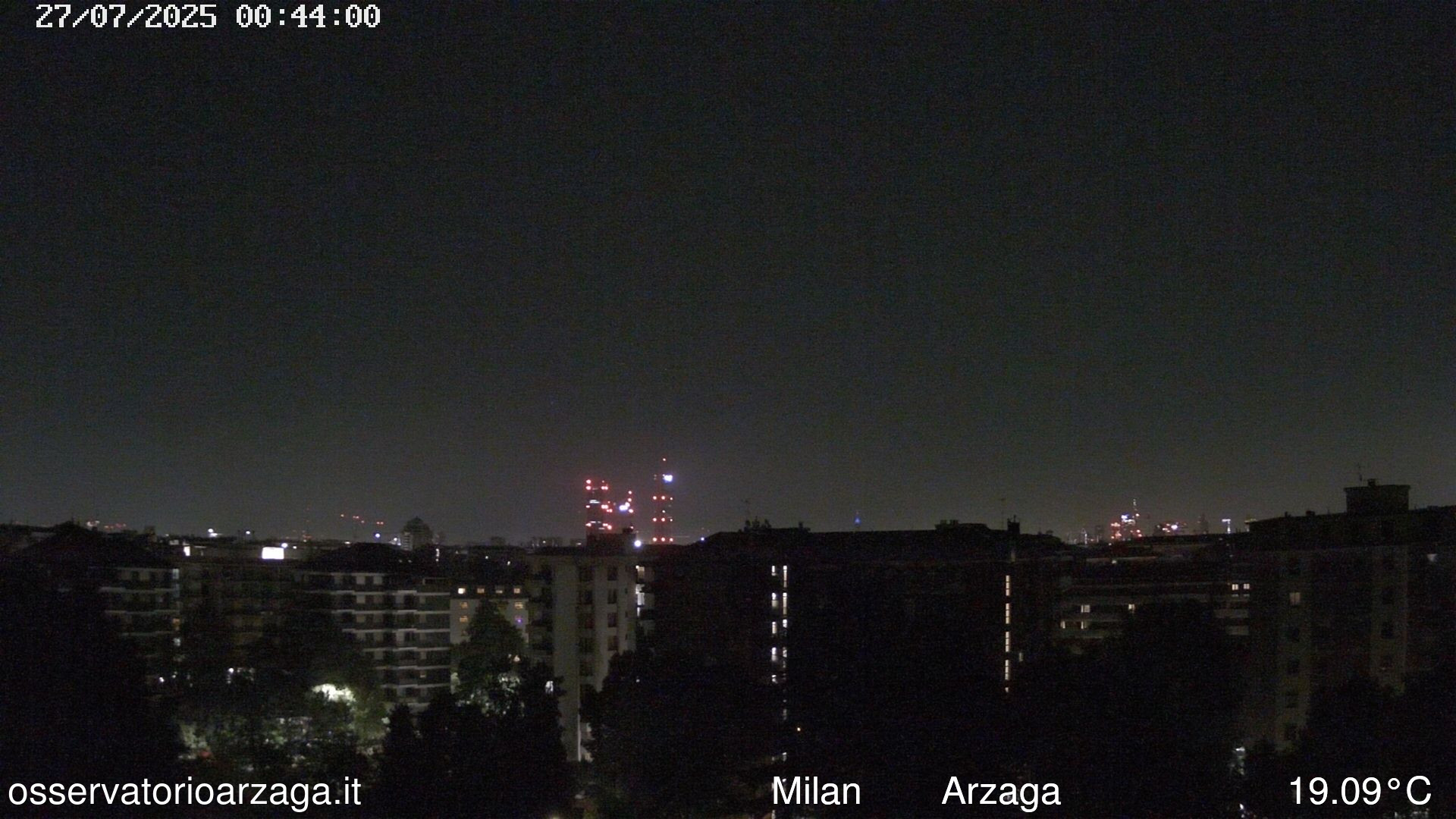 immagine della webcam nei dintorni di Sant'Angelo Lodigiano: webcam Milano Arzaga