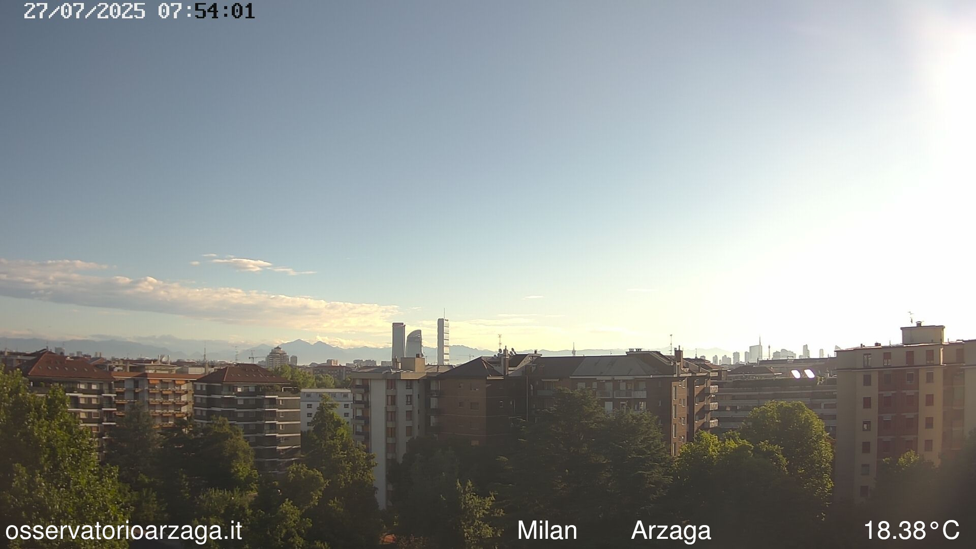 immagine della webcam nei dintorni di Milano City Life: webcam Milano Arzaga