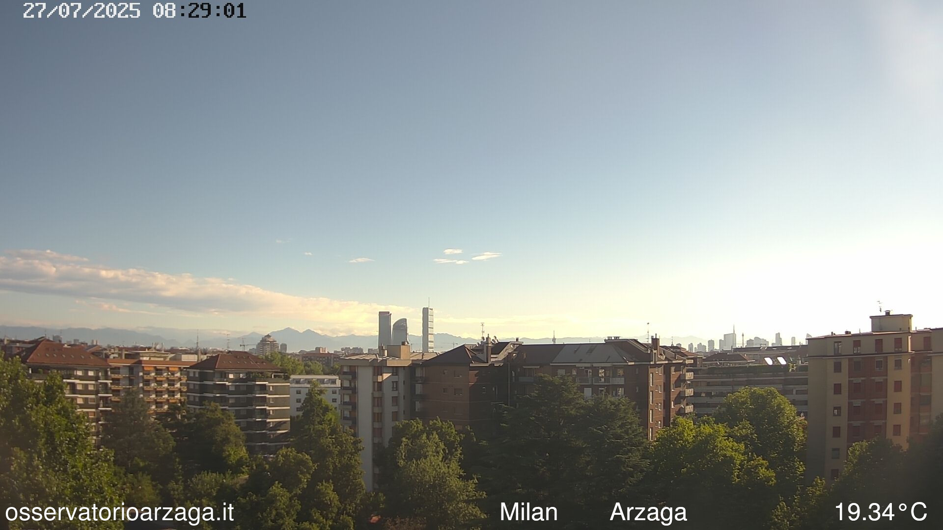 immagine della webcam nei dintorni di Milano Bruzzano: webcam Milano Arzaga