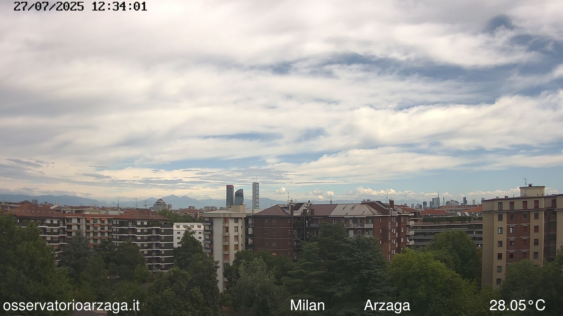 immagine della webcam nei dintorni di Graffignana: webcam Milano Arzaga