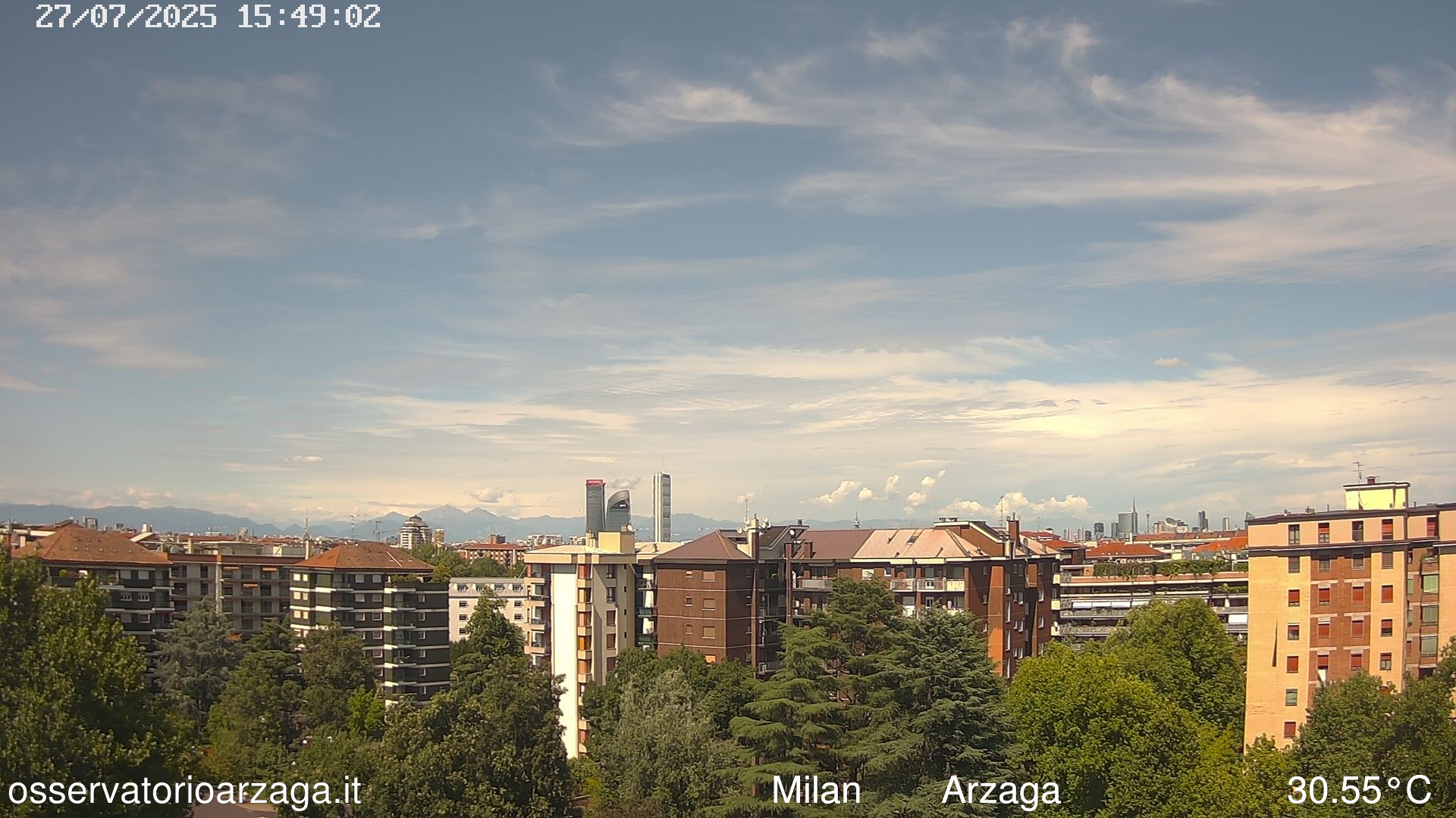 immagine della webcam nei dintorni di Garbagnate Milanese: webcam Milano Arzaga