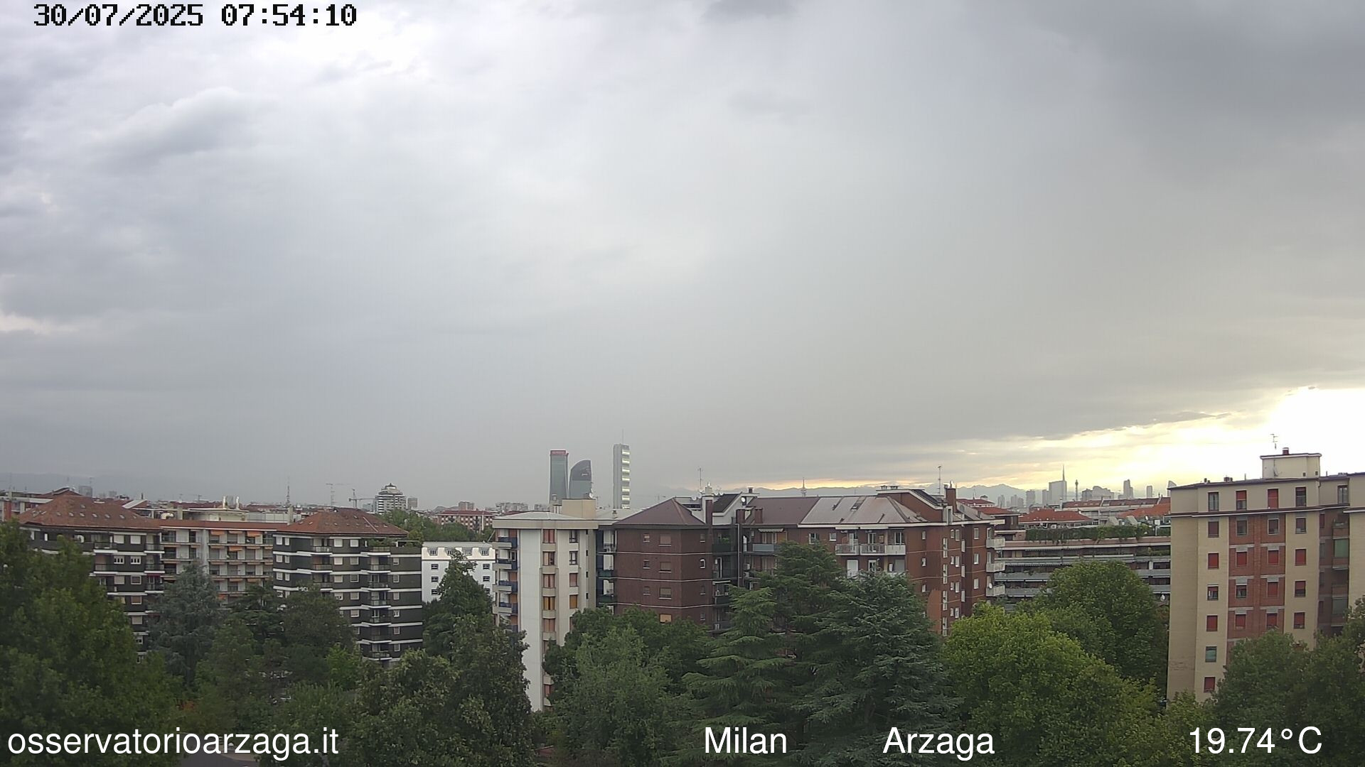 immagine della webcam nei dintorni di Milano Sella Nuova: webcam Milano Arzaga