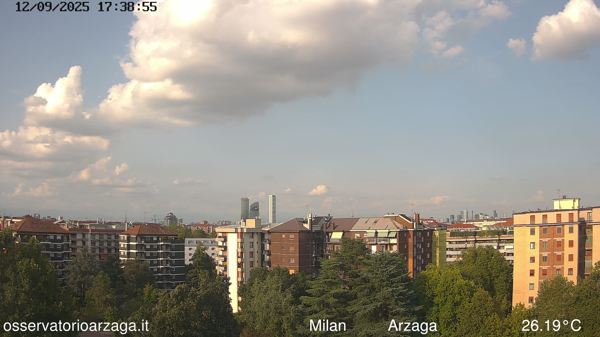 immagine della webcam nei dintorni di Sordio: webcam Milano Arzaga