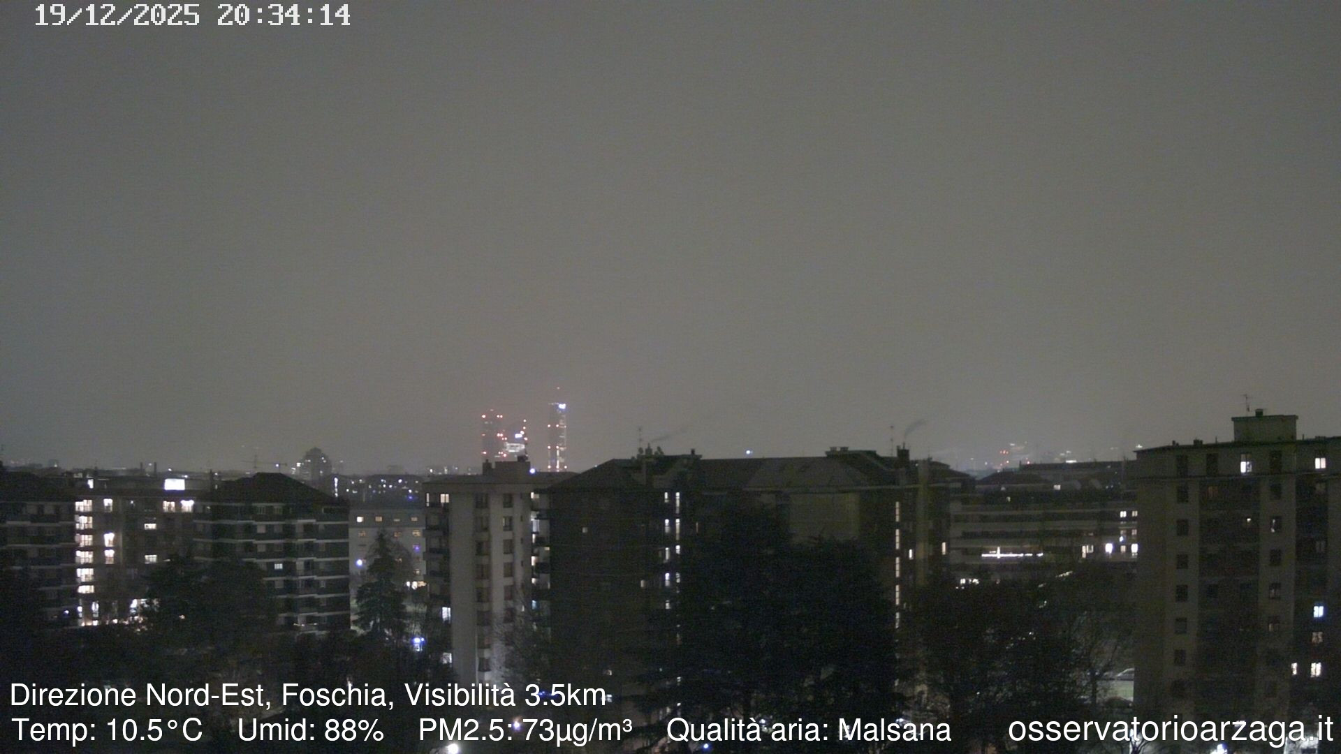 immagine della webcam nei dintorni di Milano: webcam Milano Arzaga