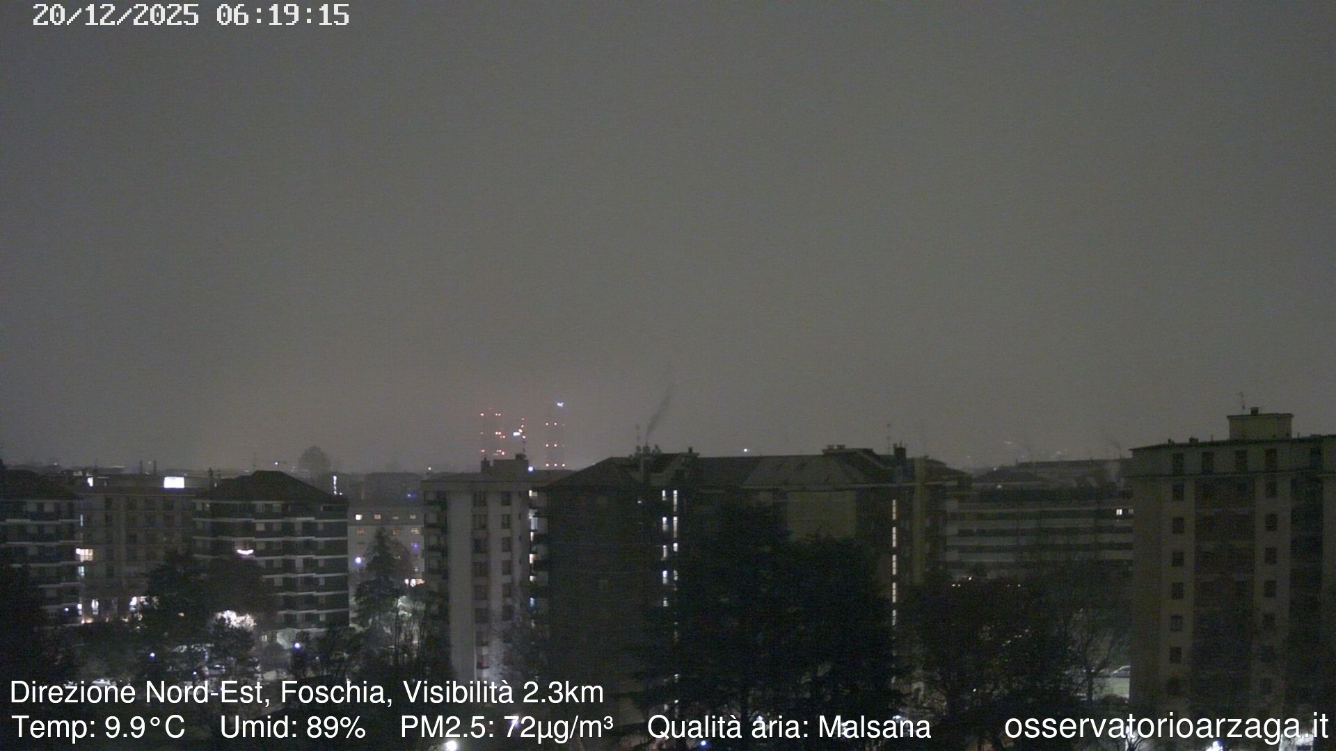 immagine della webcam nei dintorni di Milano Duomo: webcam Milano Arzaga