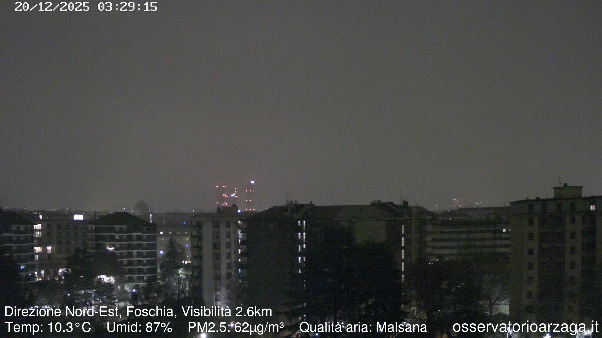 immagine della webcam nei dintorni di Milano: webcam Milano Arzaga