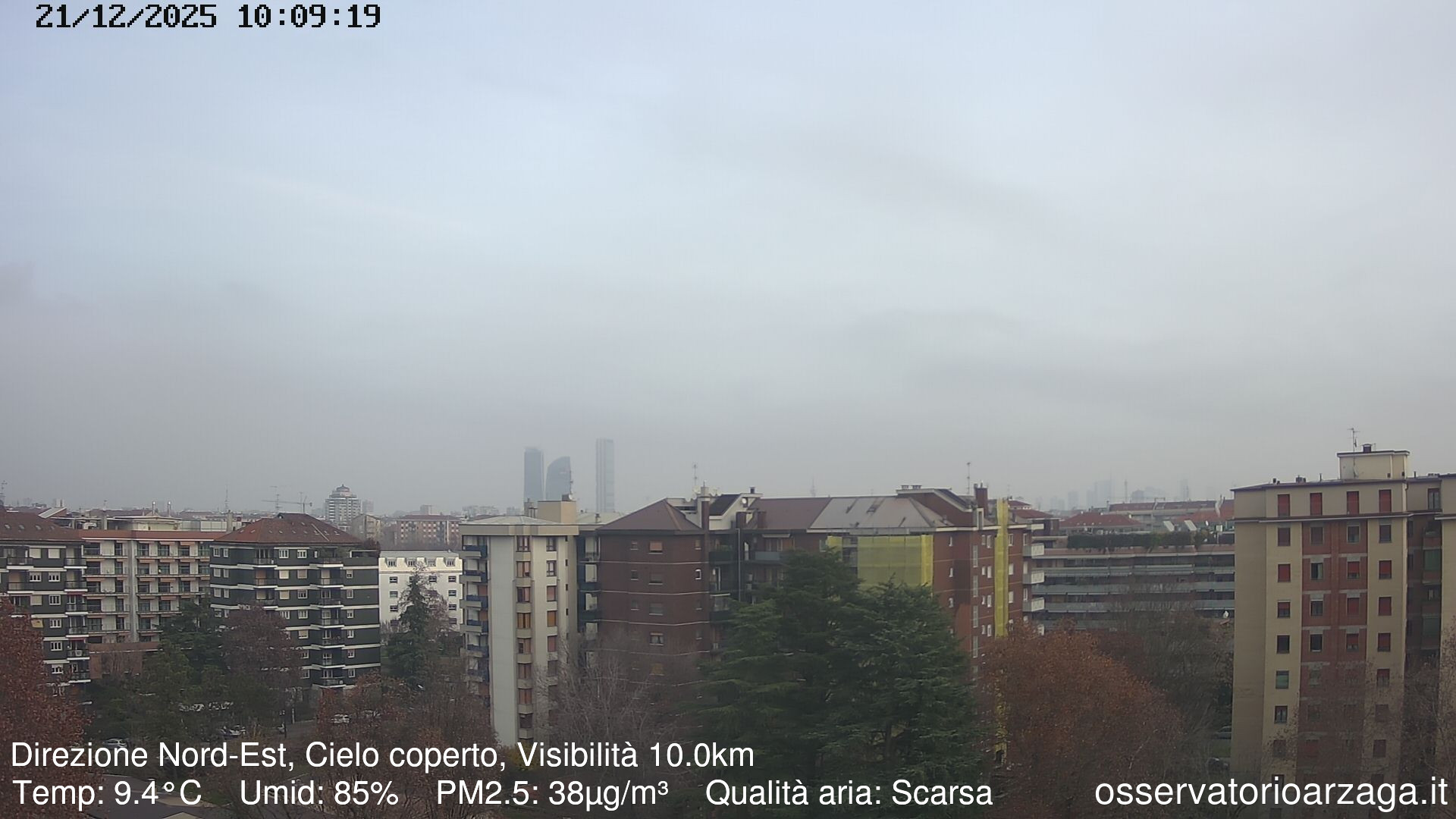 immagine della webcam nei dintorni di Sant'Angelo Lodigiano: webcam Milano Arzaga