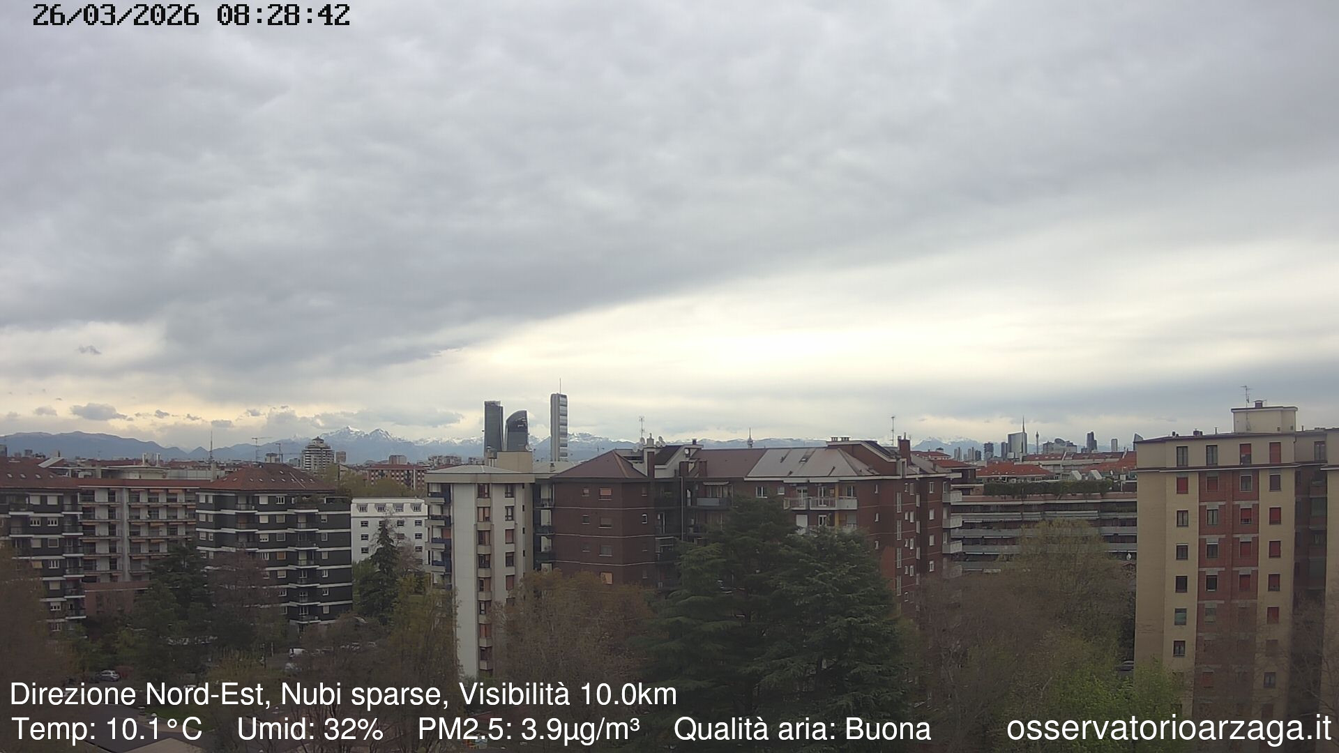 immagine della webcam nei dintorni di Lodi: webcam Milano Arzaga