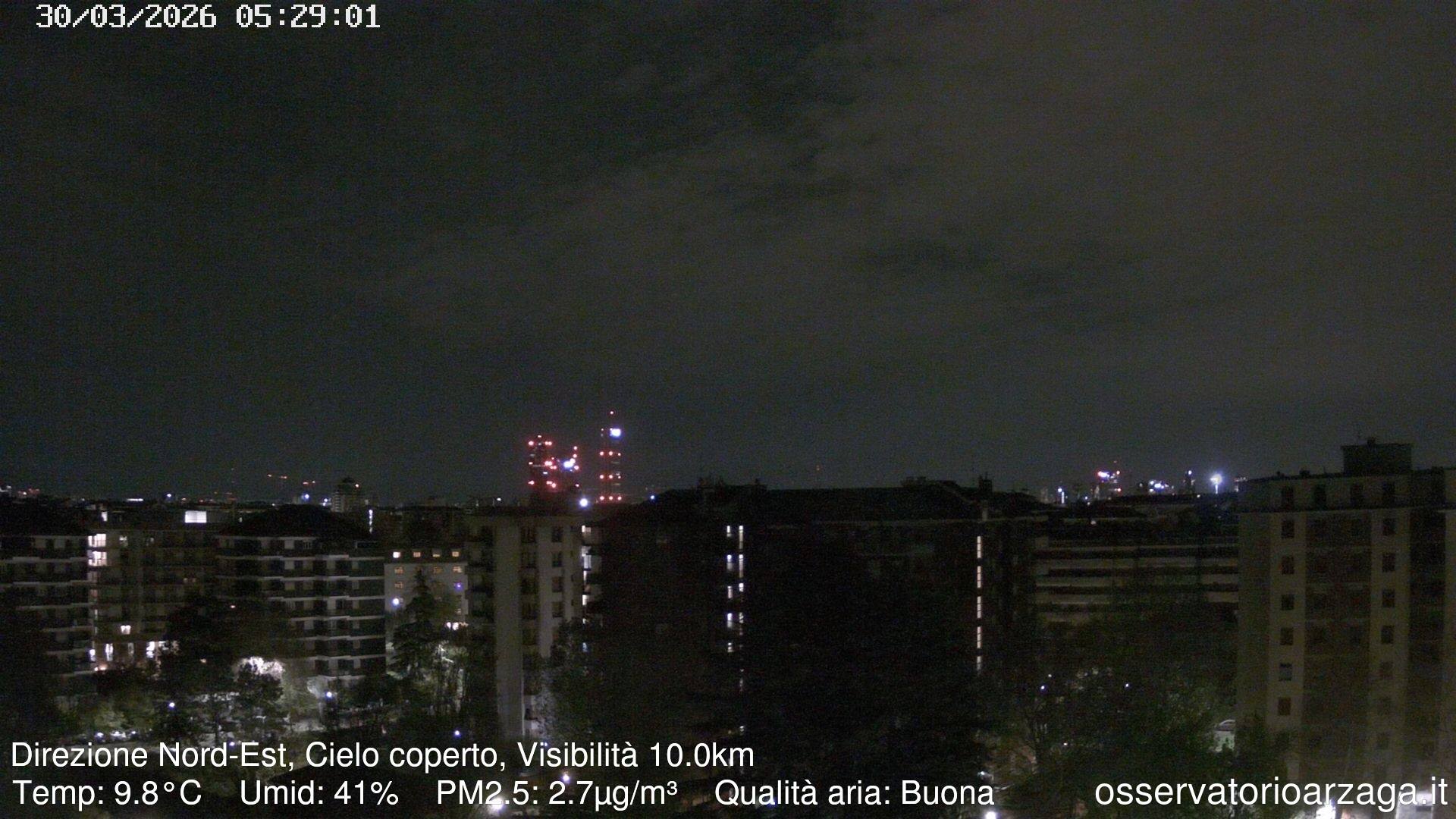 immagine della webcam nei dintorni di Milano: webcam Milano Arzaga
