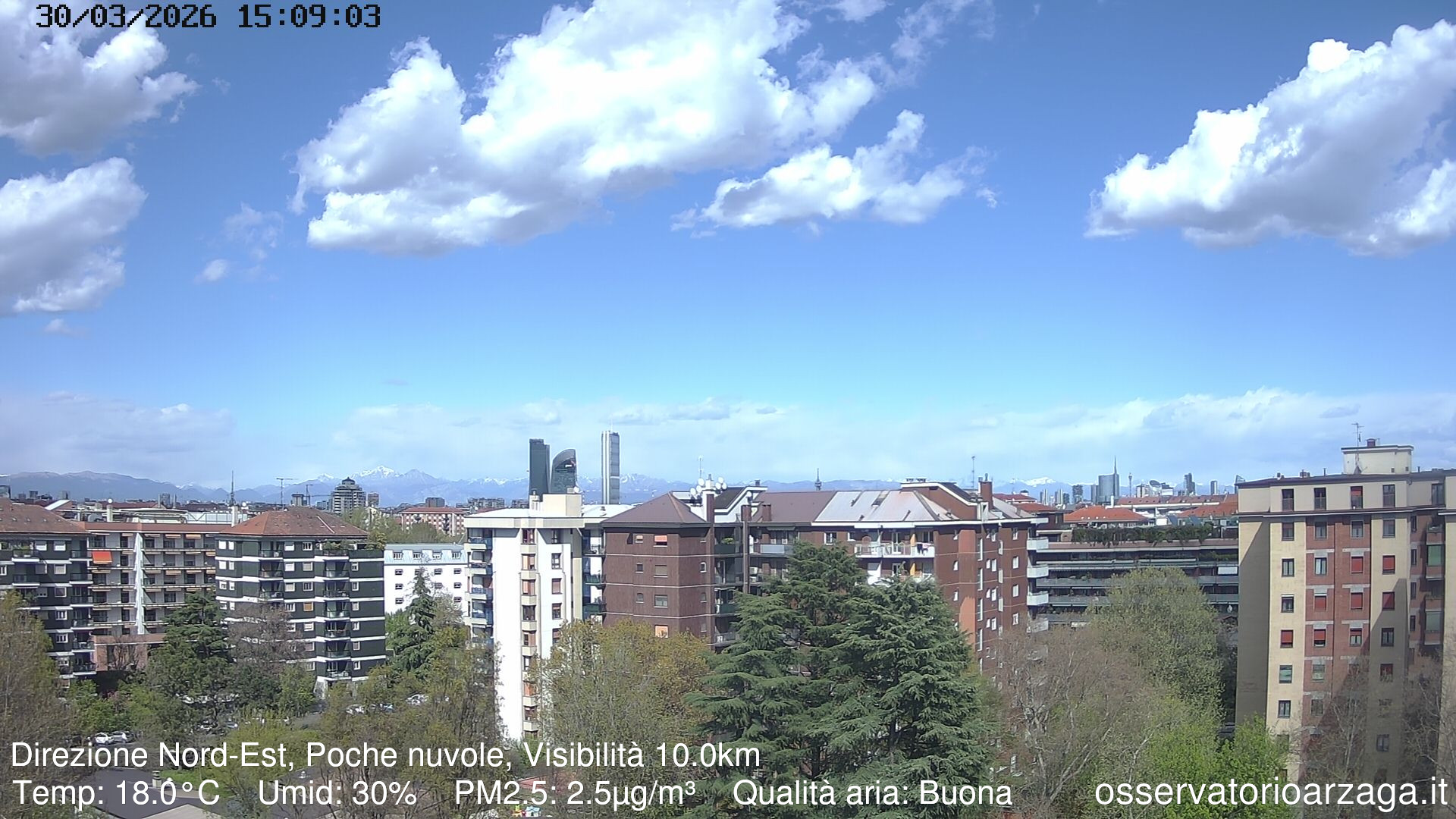 immagine della webcam nei dintorni di Milano Centrale: webcam Milano Arzaga