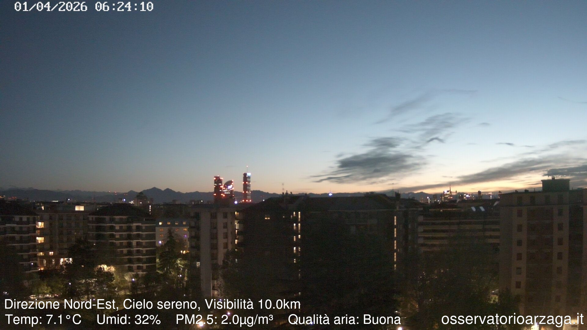 immagine della webcam nei dintorni di Milano Quadrilatero: webcam Milano Arzaga