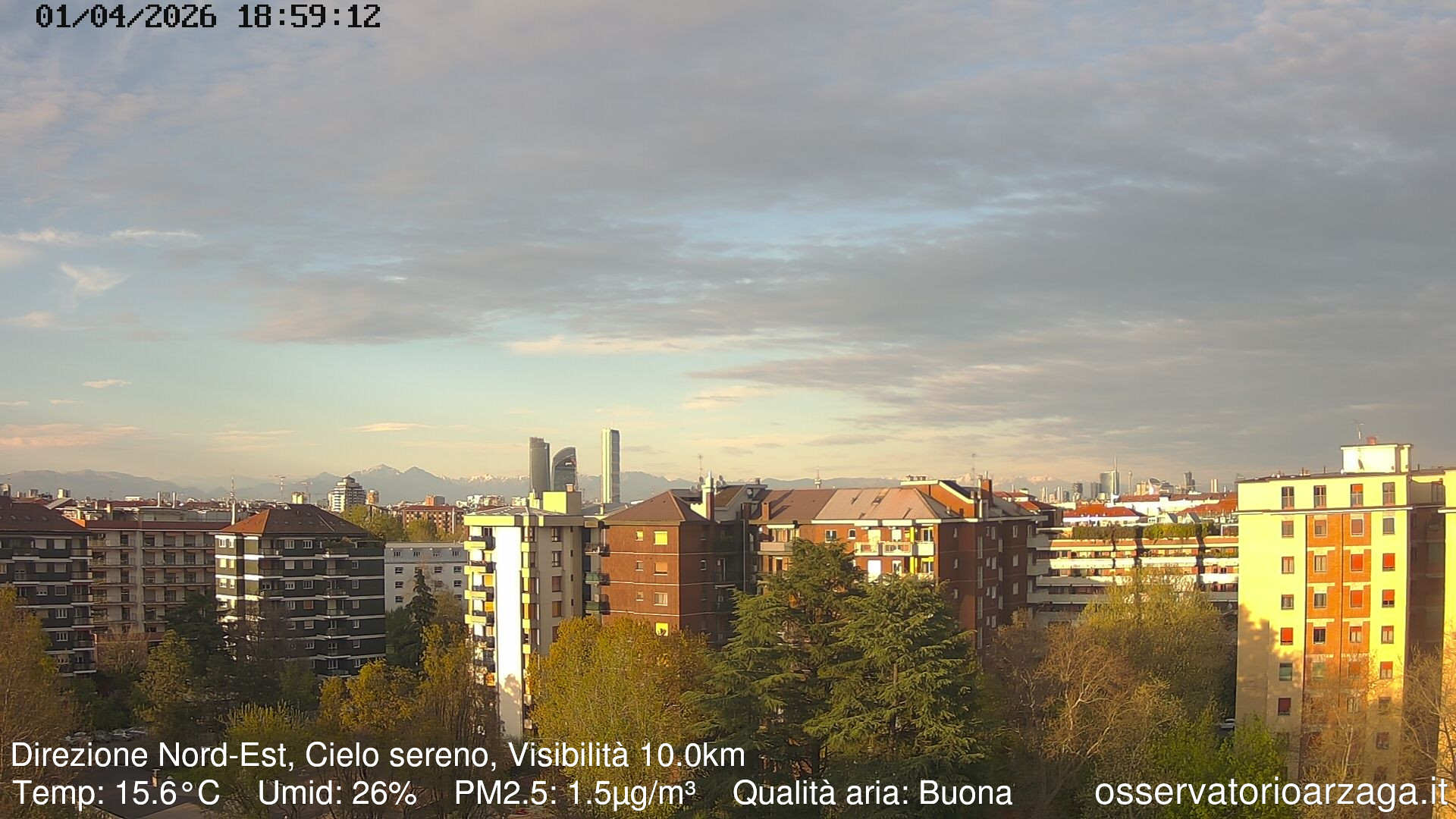 immagine della webcam nei dintorni di Milano Sant'Ambrogio: webcam Milano Arzaga