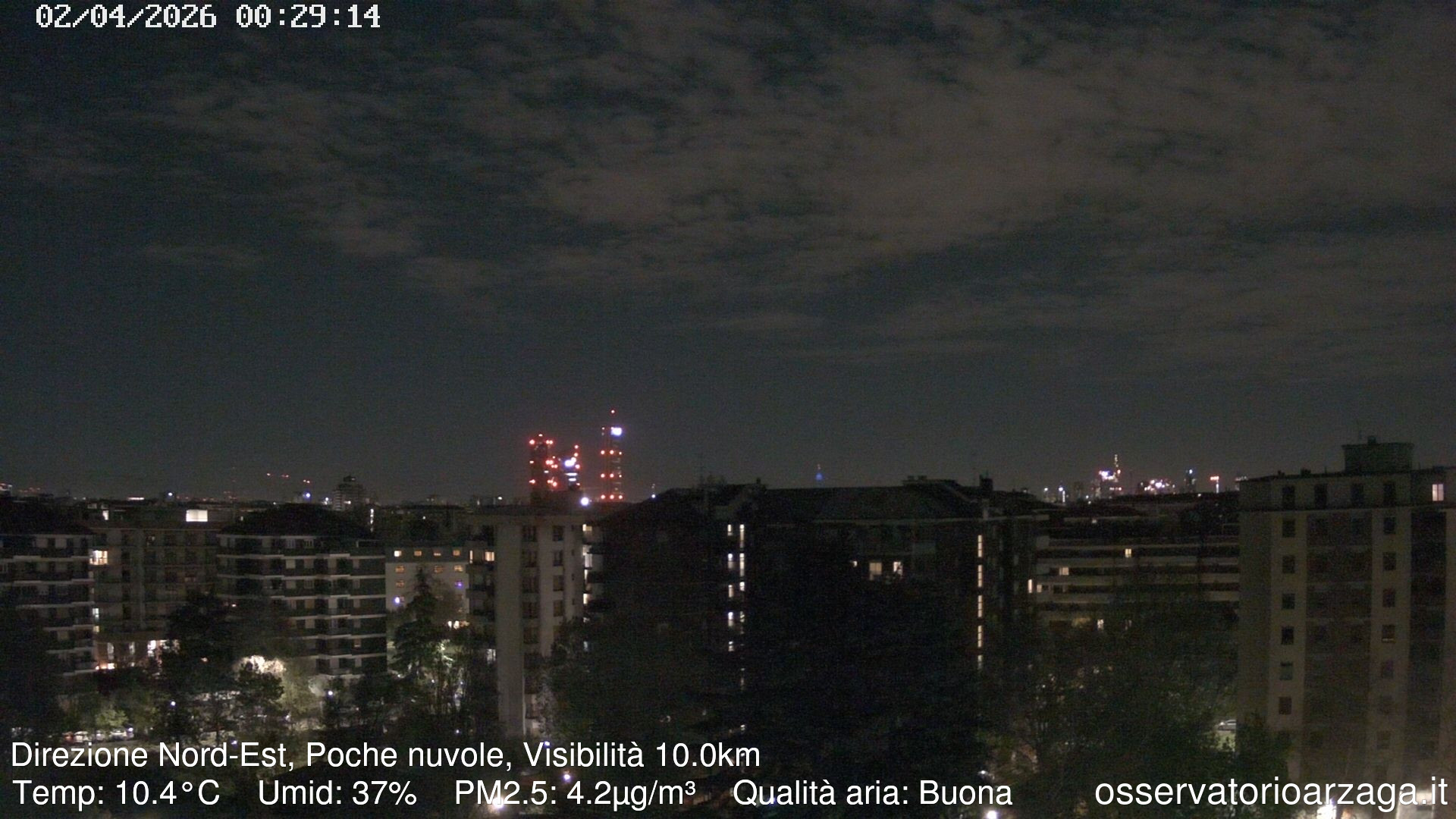 immagine della webcam nei dintorni di Milano De Angeli: webcam Milano Arzaga