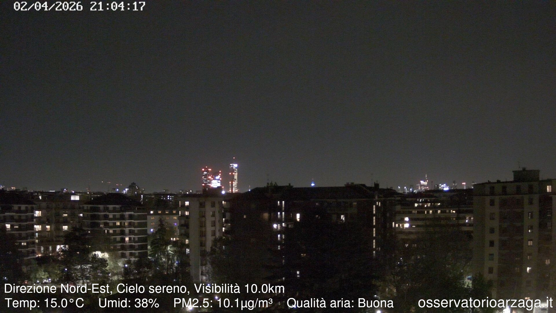 immagine della webcam nei dintorni di Milano Varesine: webcam Milano Arzaga