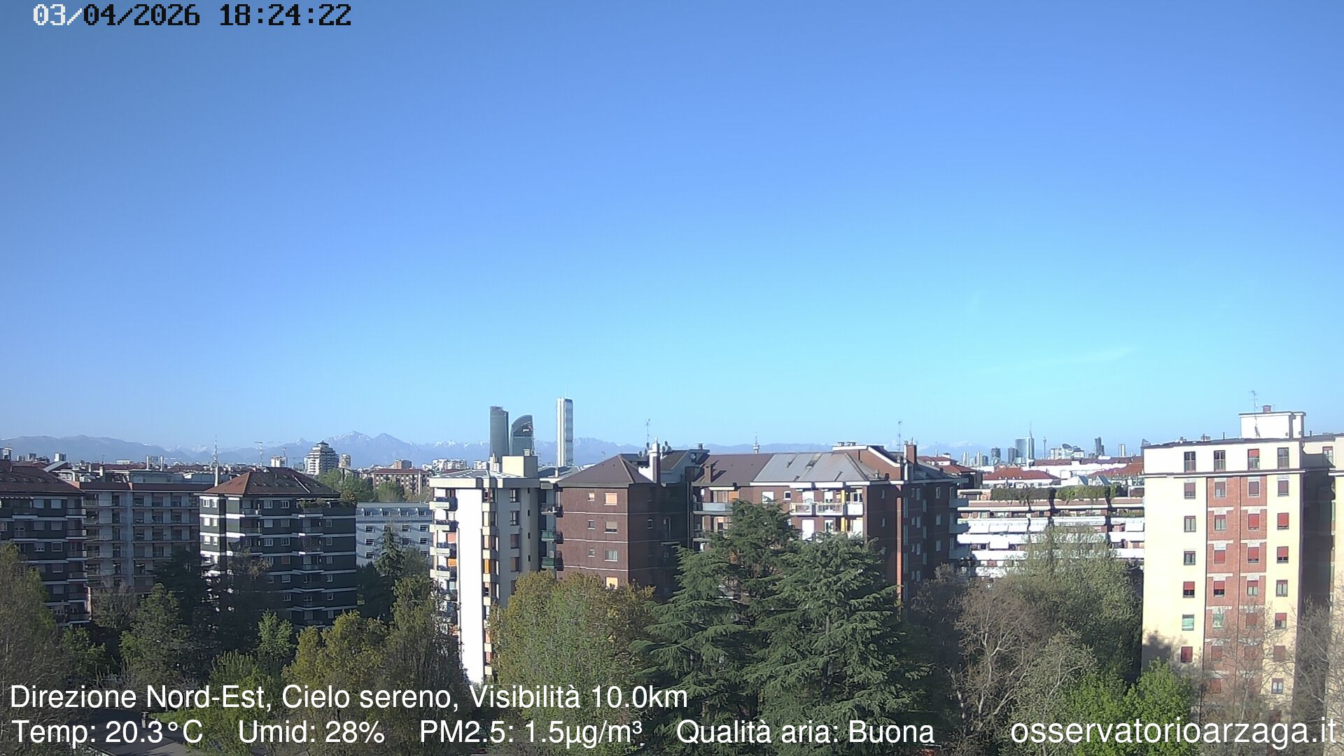 immagine della webcam nei dintorni di Milano Adriano: webcam Milano Arzaga