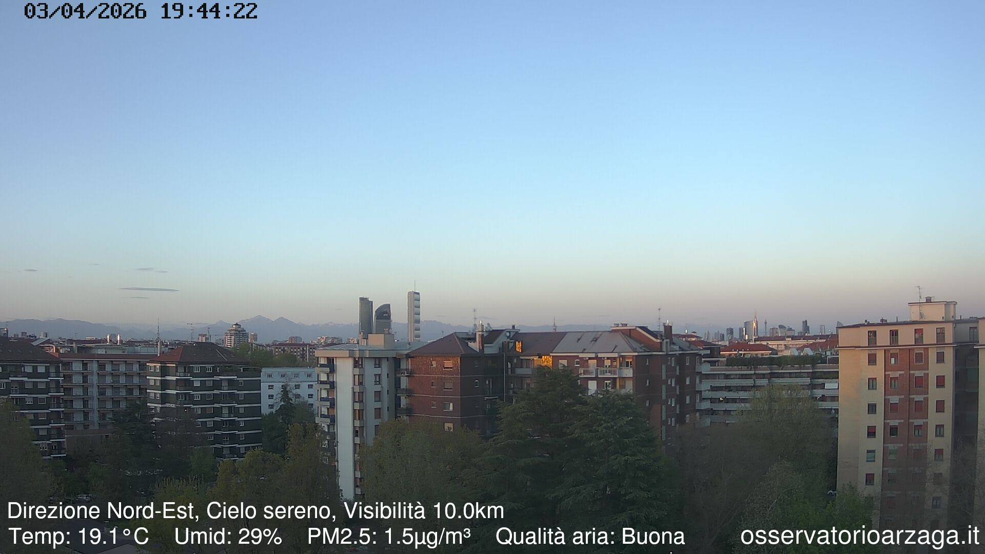 immagine della webcam nei dintorni di Milano Adriano: webcam Milano Arzaga