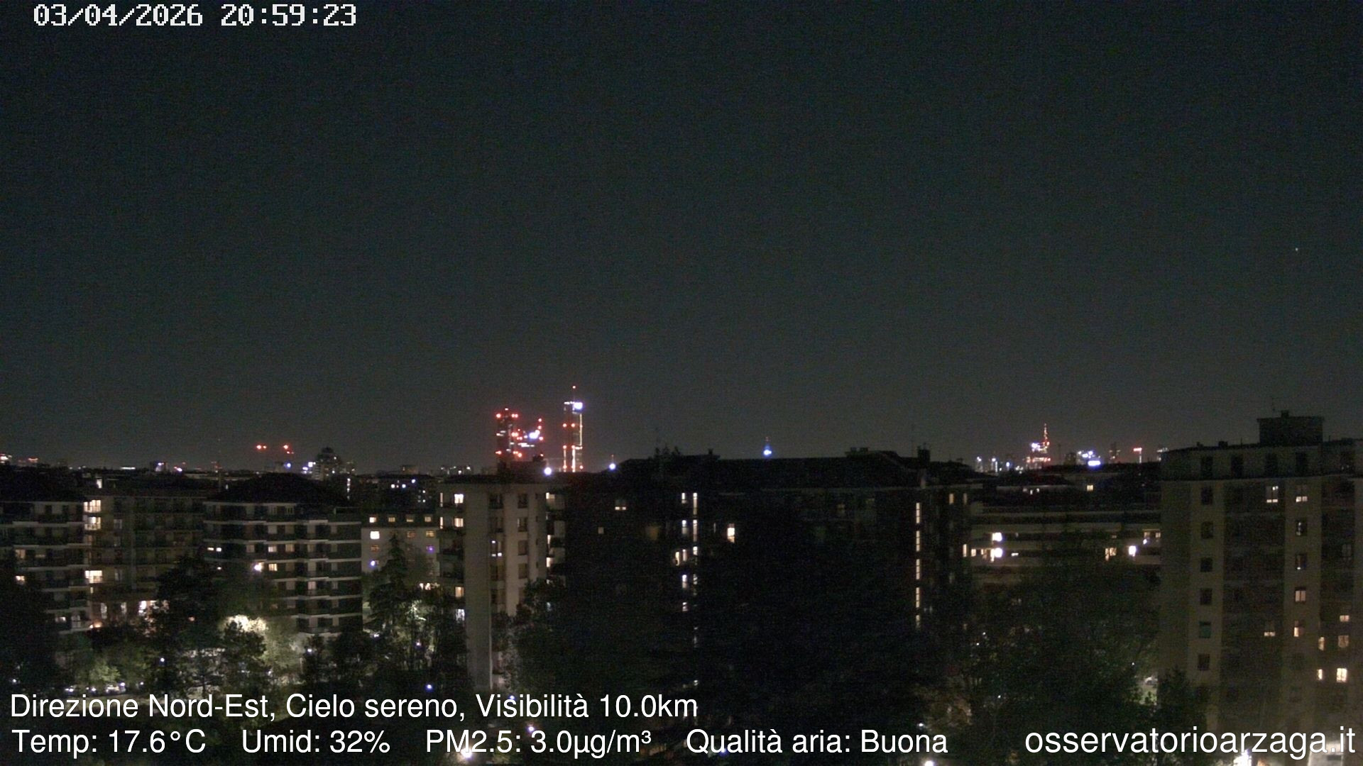 immagine della webcam nei dintorni di Milano Napoli: webcam Milano Arzaga