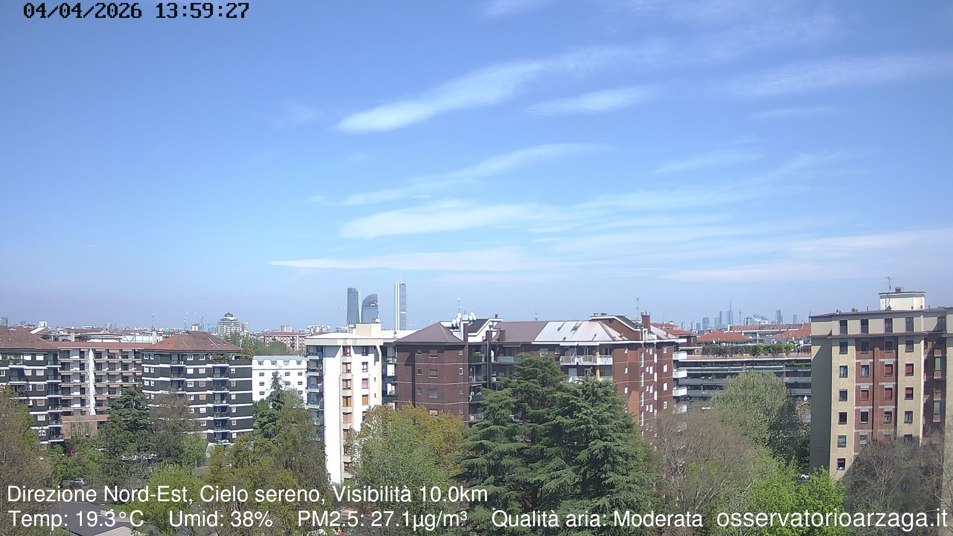 immagine della webcam nei dintorni di Milano Ponte Seveso: webcam Milano Arzaga