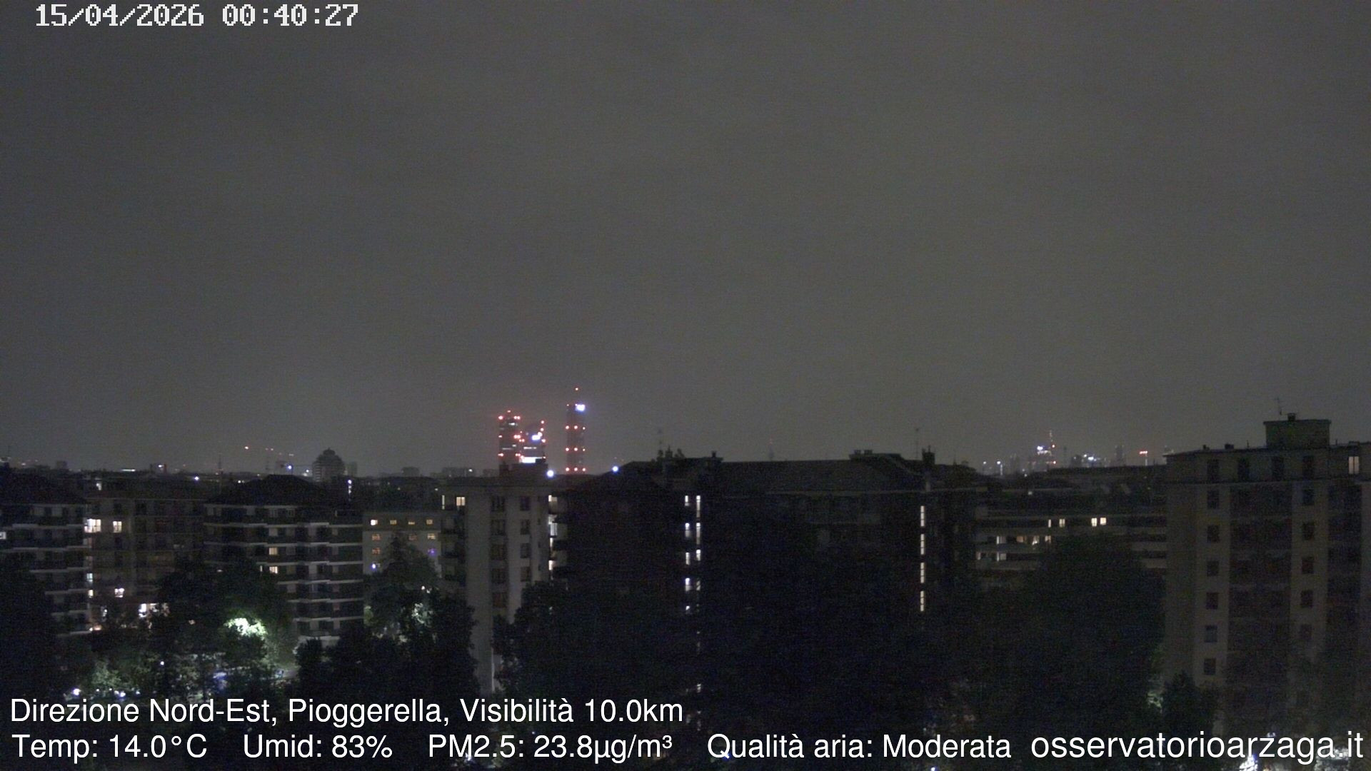 immagine della webcam nei dintorni di Passirana: webcam Milano Arzaga
