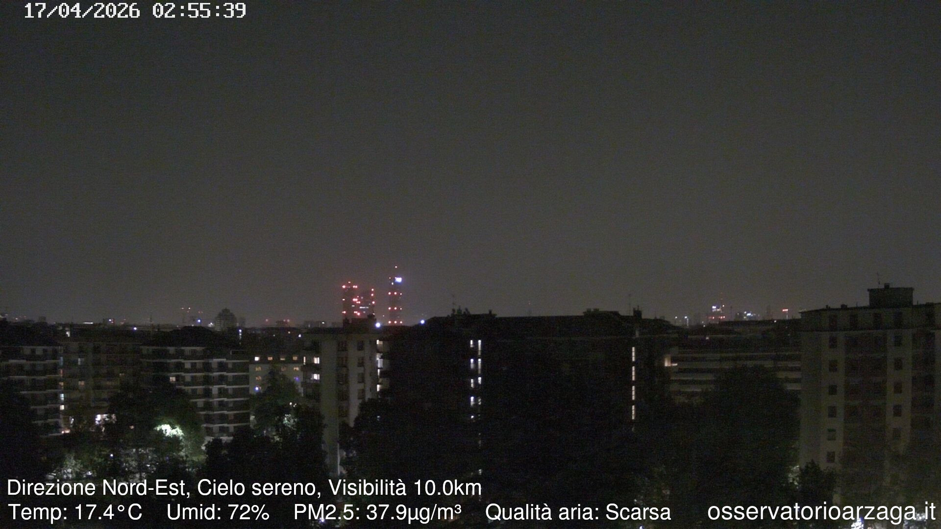 immagine della webcam nei dintorni di Milano Zona 1: webcam Milano Arzaga