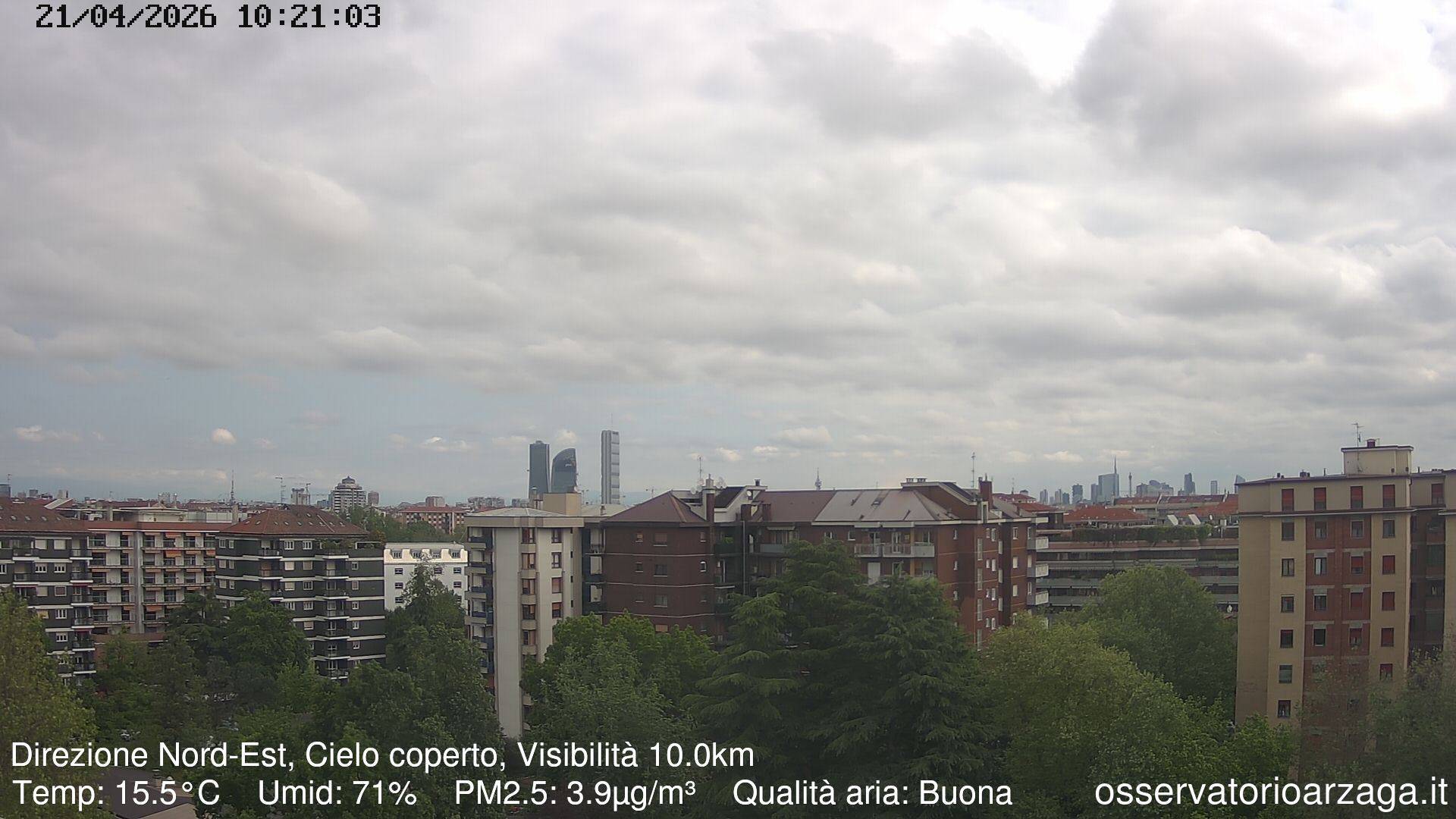 immagine della webcam nei dintorni di Milano Porta Ticinese: webcam Milano Arzaga