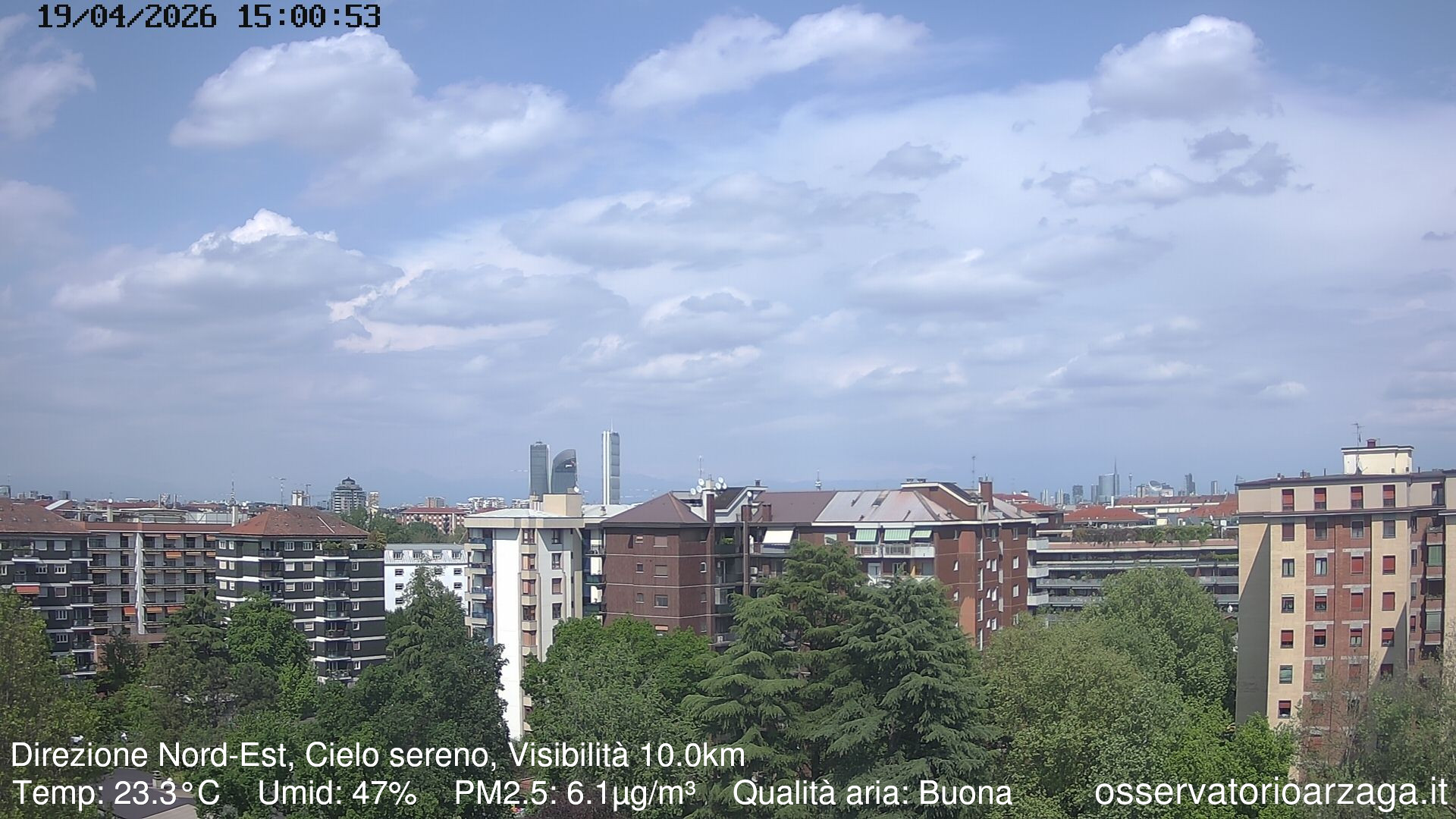 immagine della webcam nei dintorni di Milano Tripoli: webcam Milano Arzaga