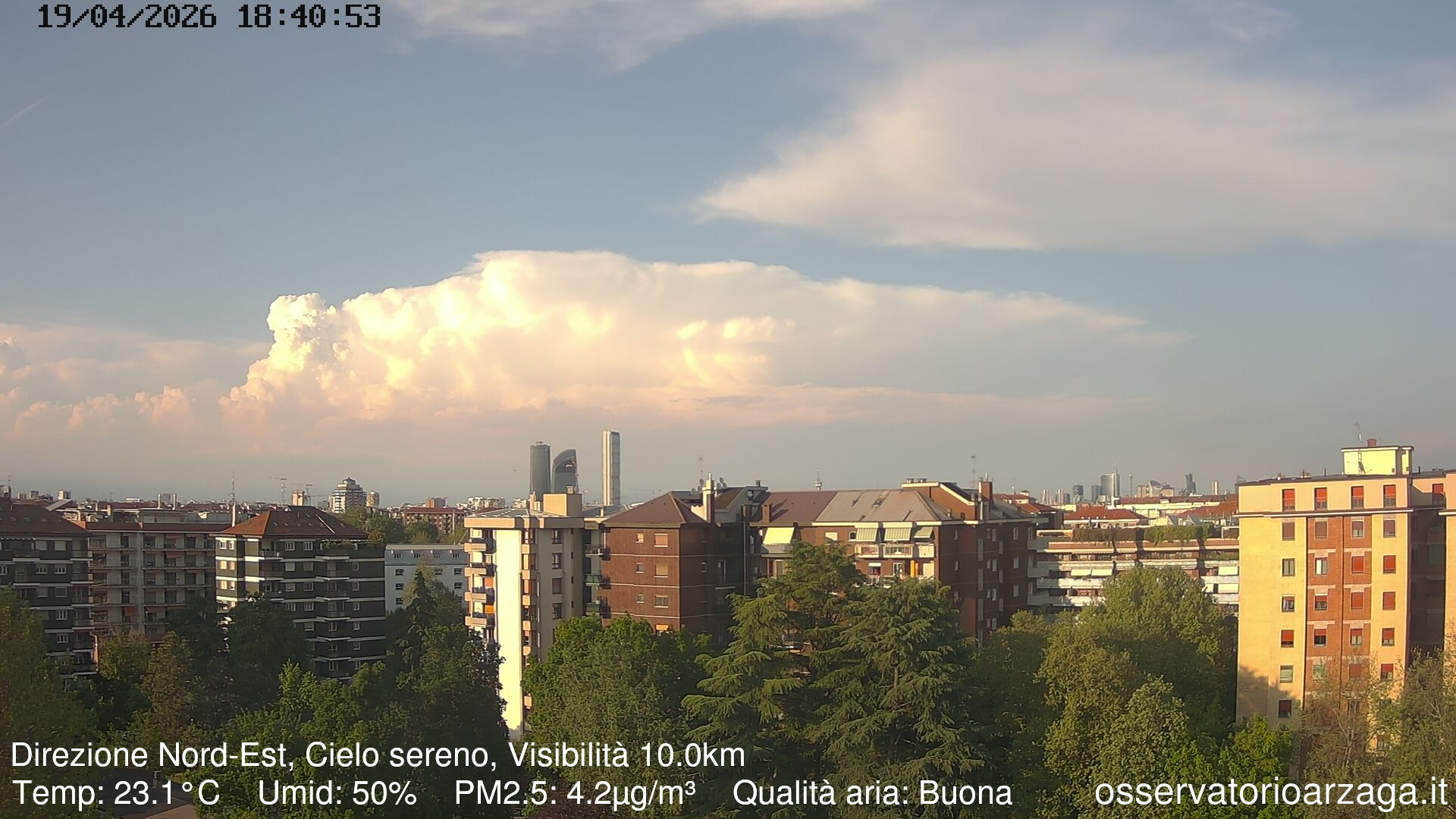 immagine della webcam nei dintorni di Milano Tripoli: webcam Milano Arzaga