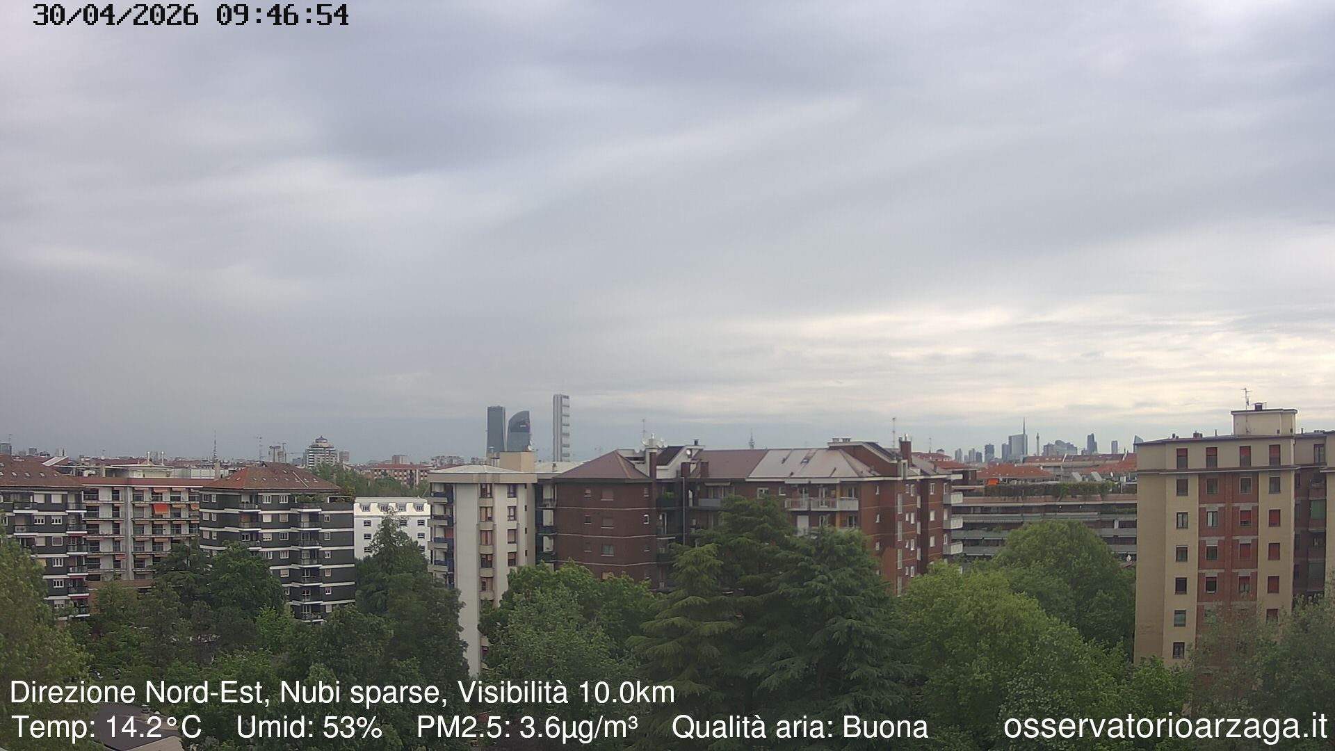 immagine della webcam nei dintorni di Milano Porta Nuova: webcam Milano Arzaga