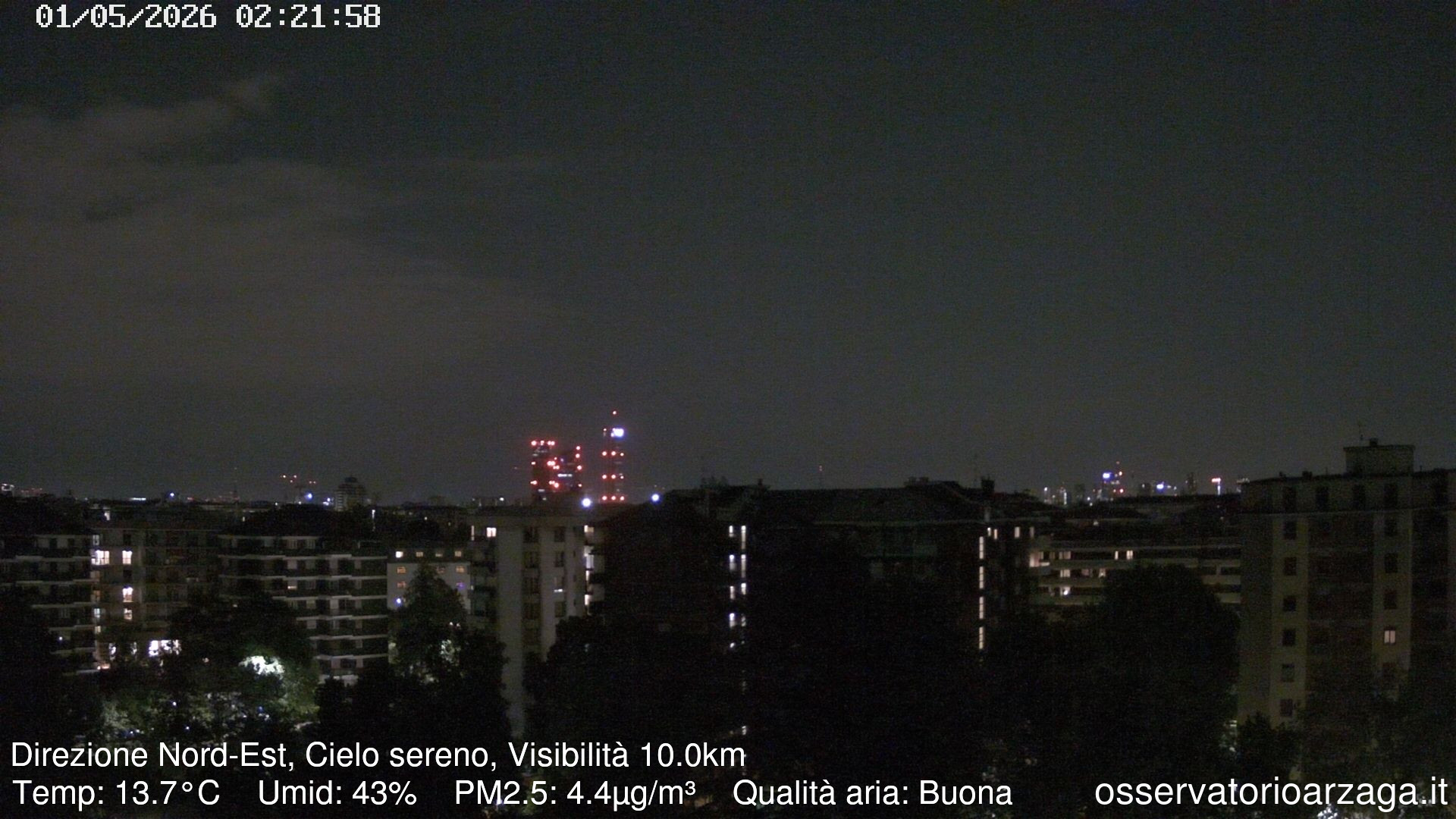 immagine della webcam nei dintorni di Milano Bruzzano: webcam Milano Arzaga