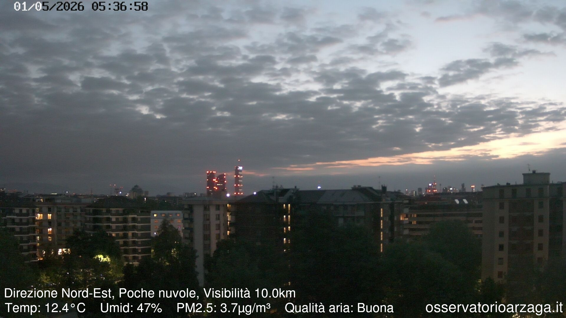 immagine della webcam nei dintorni di Milano City Life: webcam Milano Arzaga