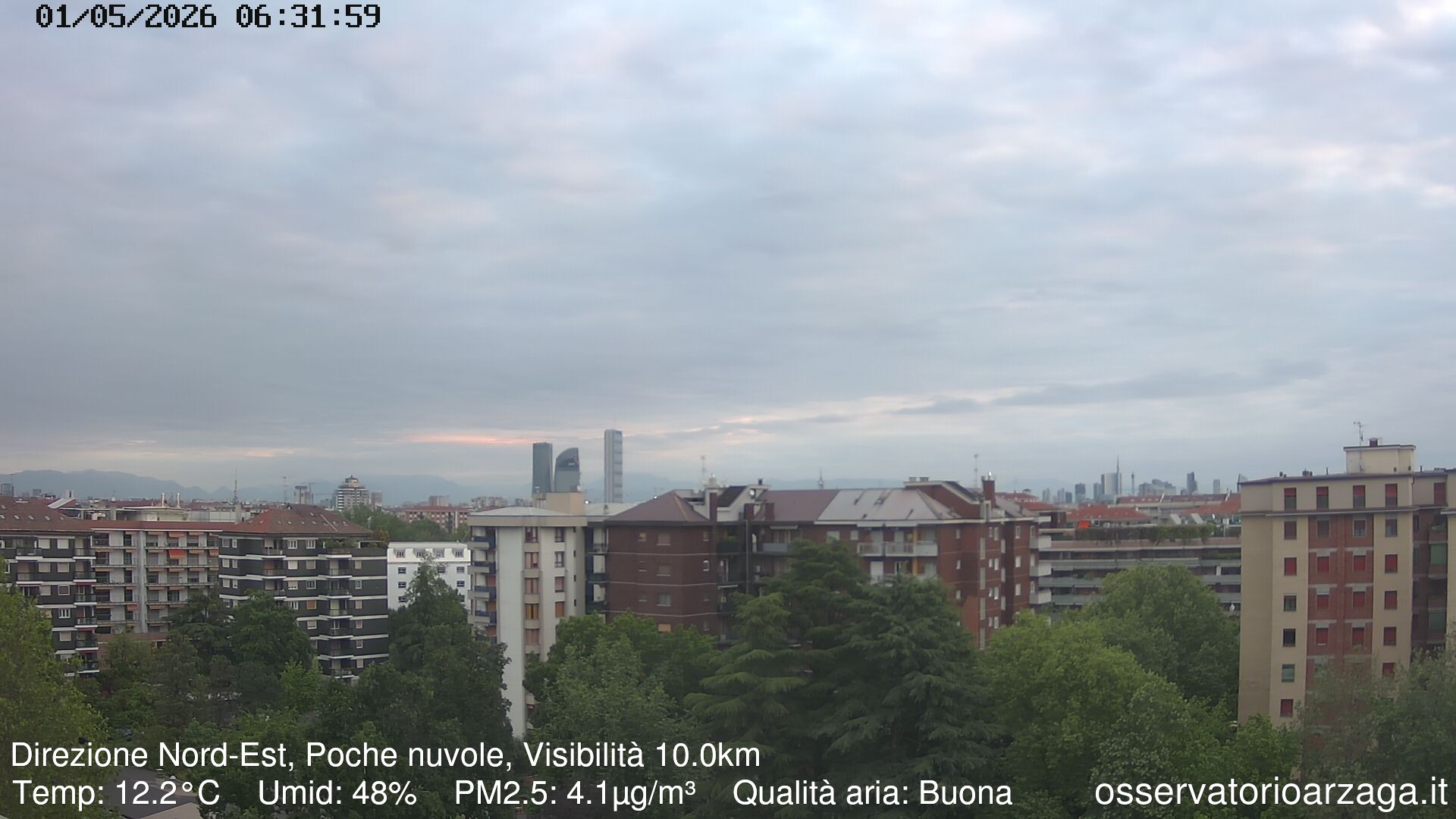 immagine della webcam nei dintorni di Milano San Siro: webcam Milano Arzaga