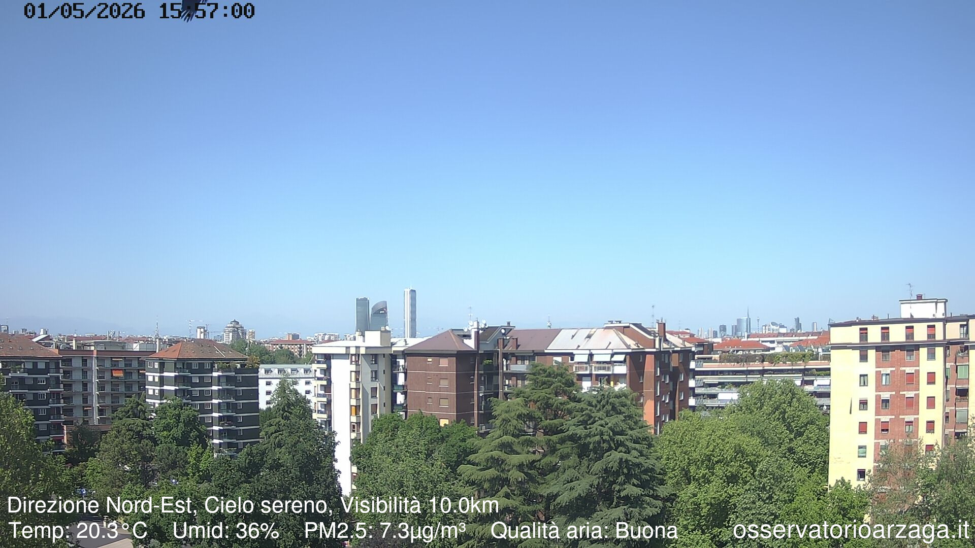 immagine della webcam nei dintorni di Garbagnate Milanese: webcam Milano Arzaga