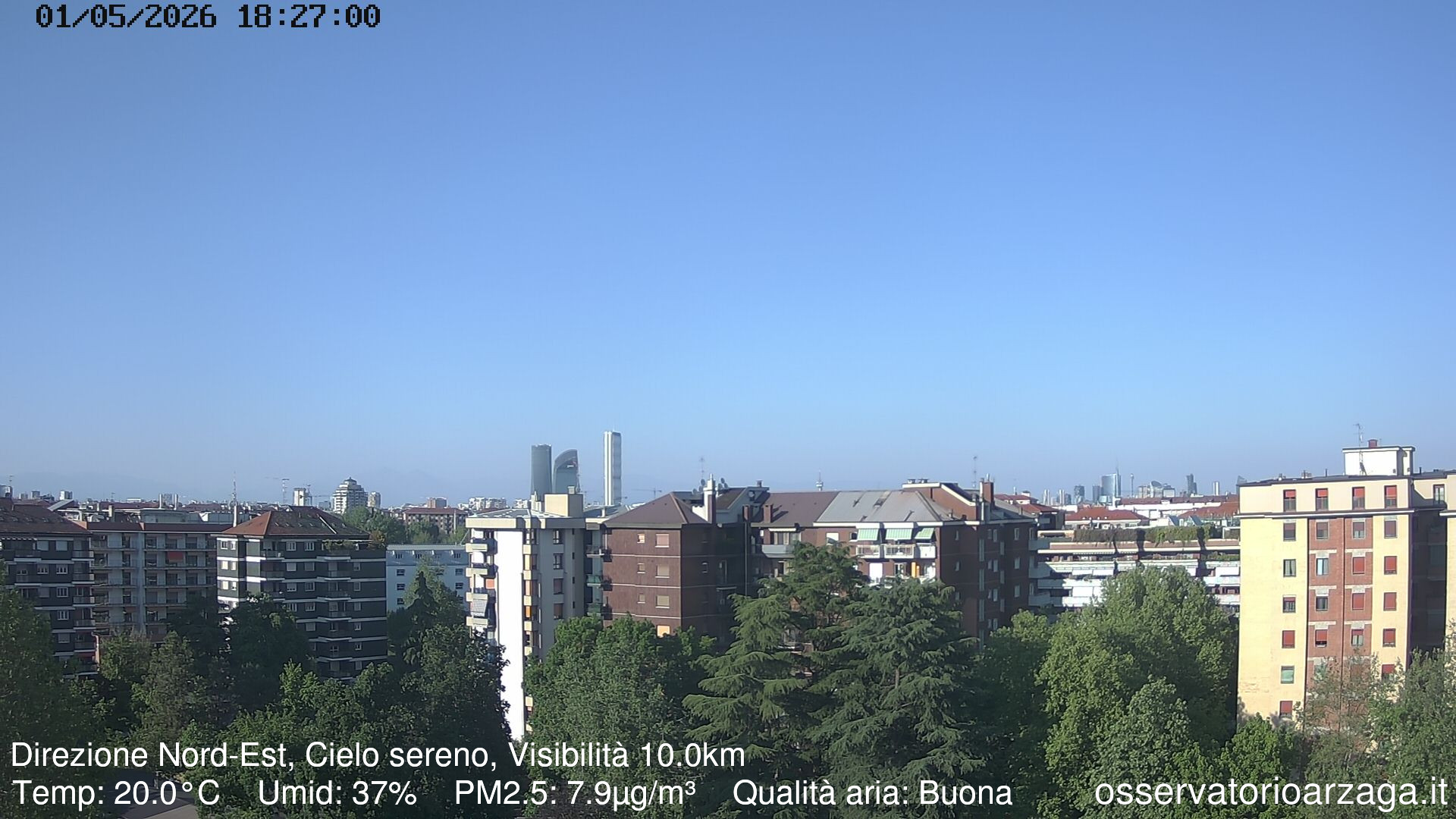 immagine della webcam nei dintorni di Milano Villapizzone: webcam Milano Arzaga