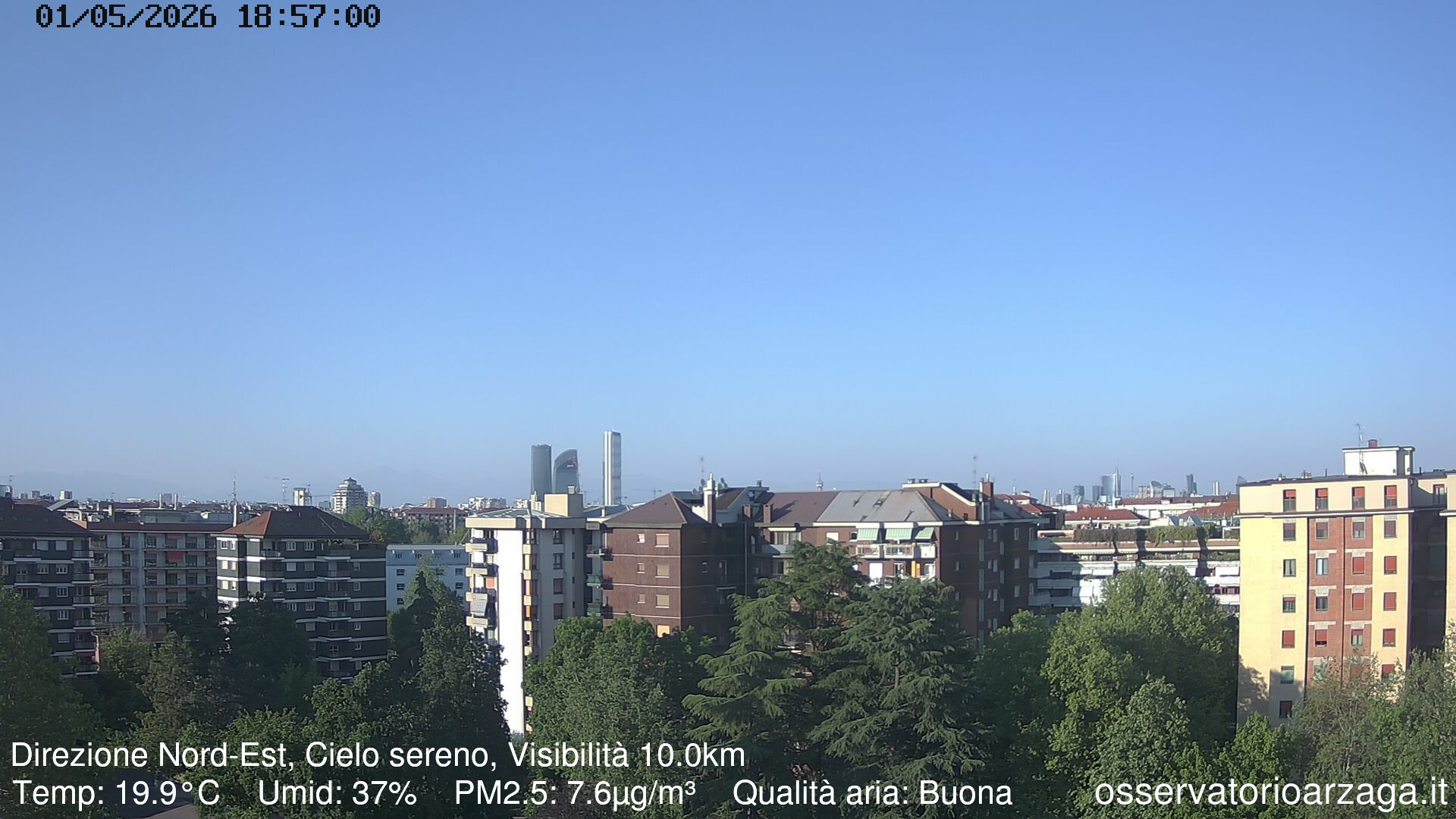 immagine della webcam nei dintorni di Milano Corsica: webcam Milano Arzaga