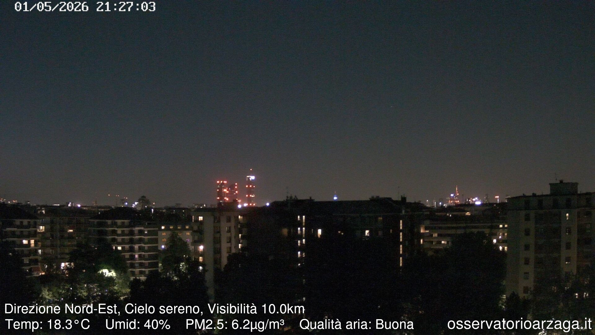 immagine della webcam nei dintorni di Passirana: webcam Milano Arzaga