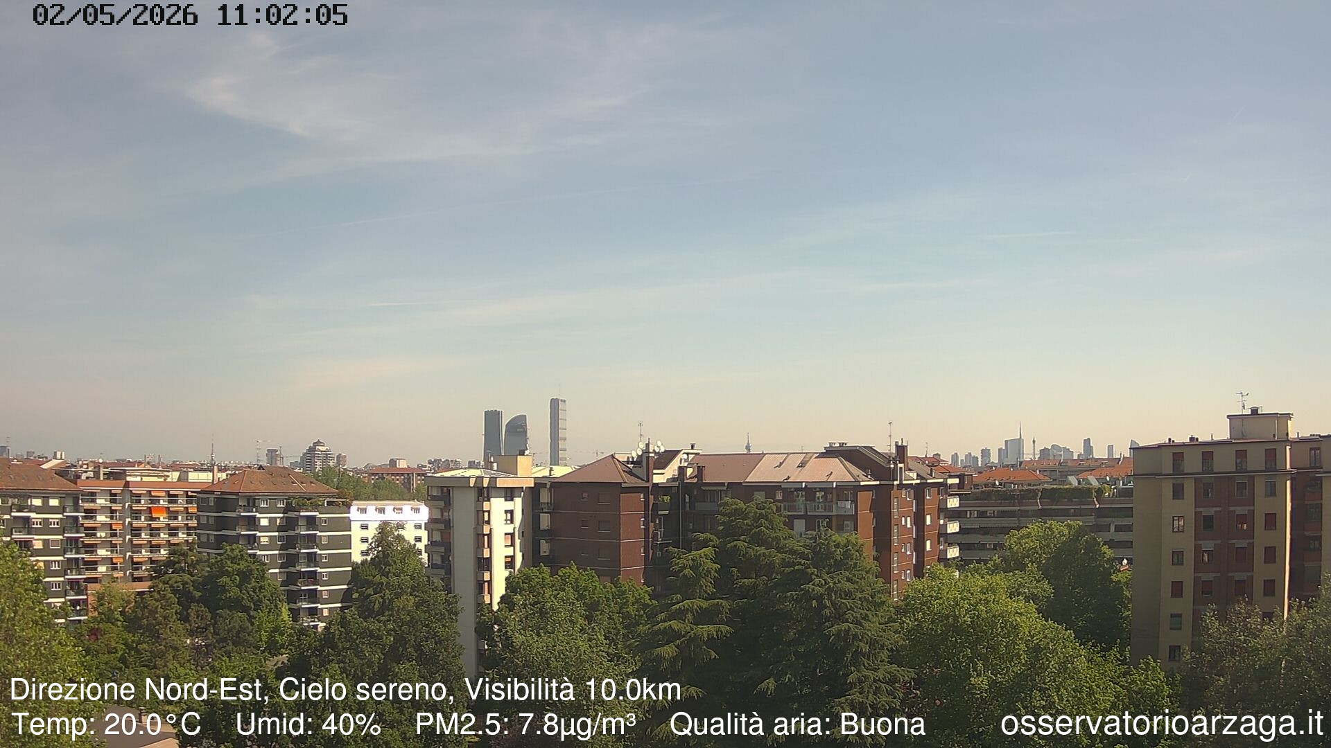 immagine della webcam nei dintorni di Milano Italia: webcam Milano Arzaga