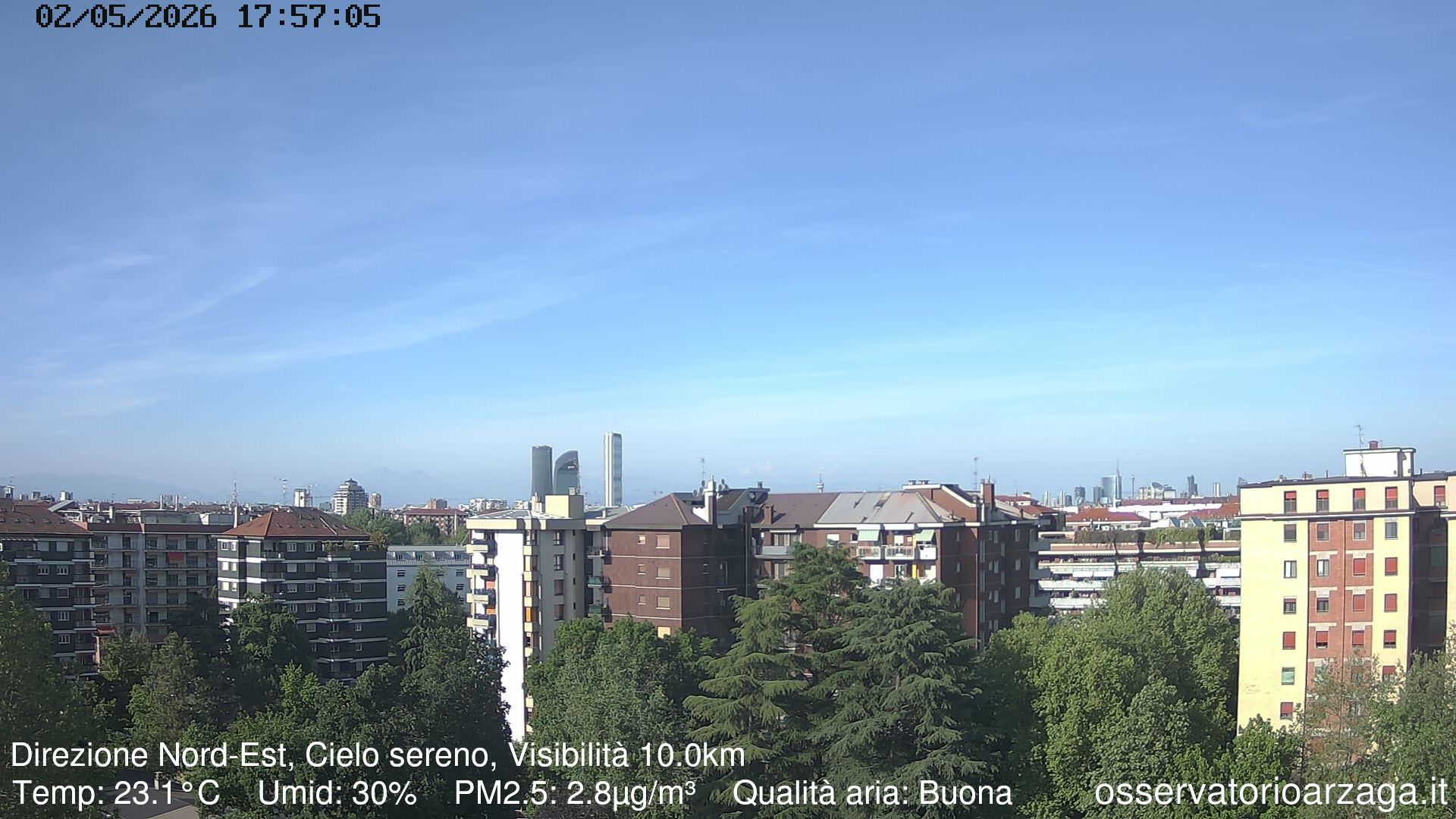 immagine della webcam nei dintorni di Milano Zona Tortona: webcam Milano Arzaga
