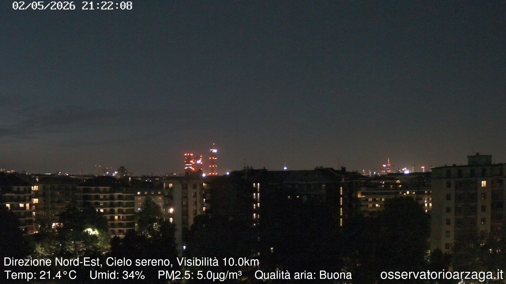 immagine della webcam nei dintorni di Passirana: webcam Milano Arzaga