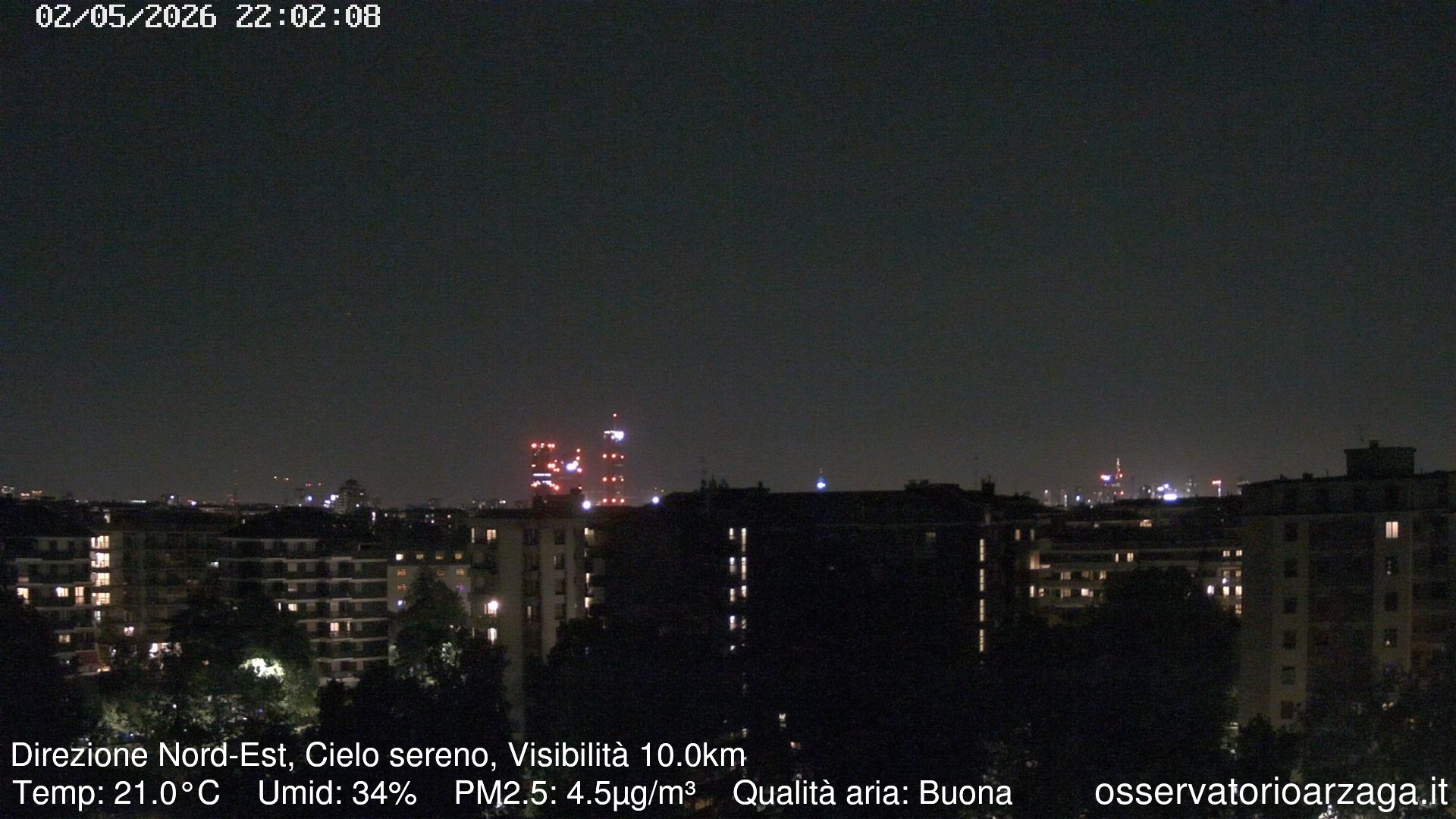 immagine della webcam nei dintorni di Milano San Siro: webcam Milano Arzaga
